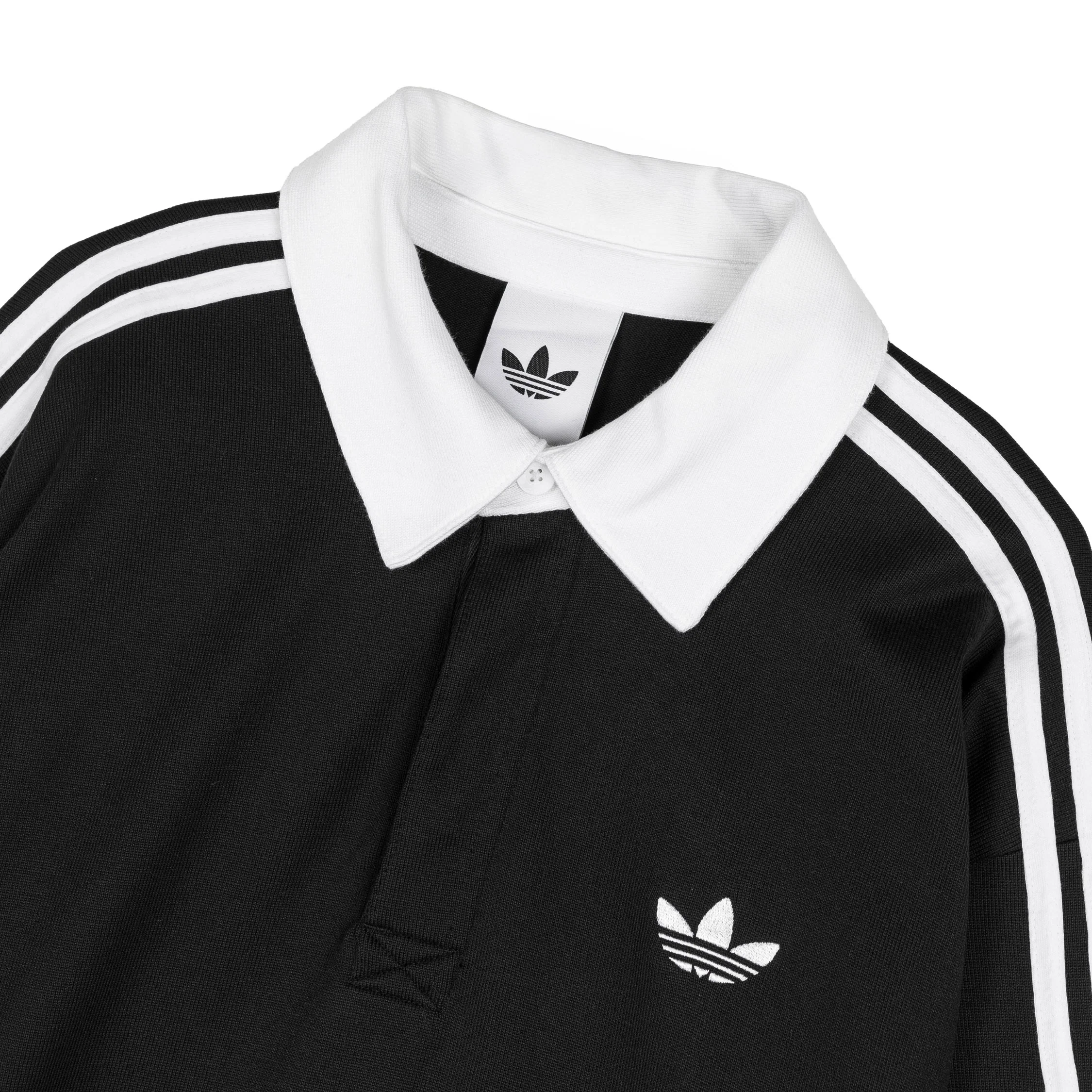 Adidas 3-Stripes Rugby Longsleeve Polo Shirt - Image 2