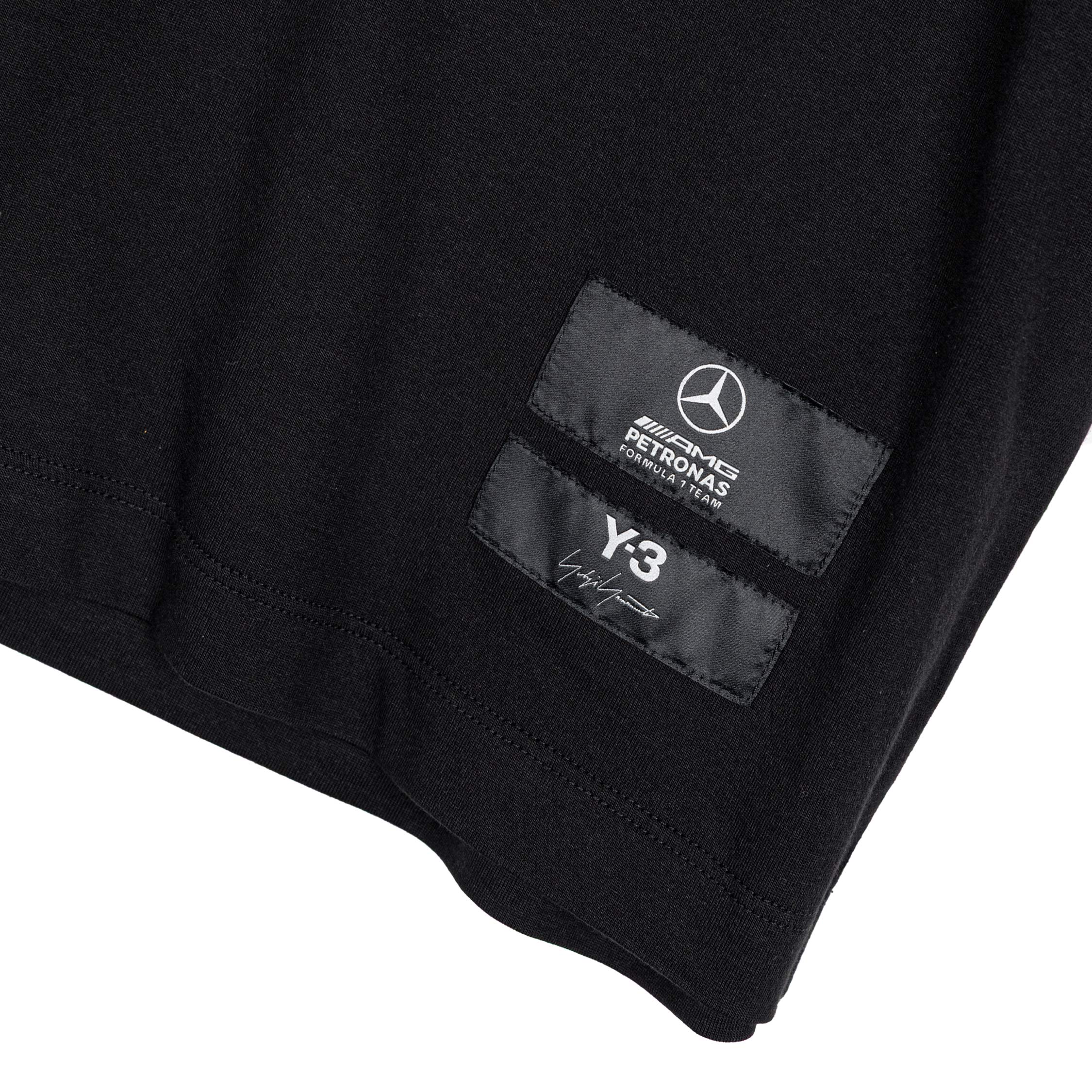 Adidas Y-3 x Mercedes-AMG PETRONAS F1 Team Logo Stack Short Sleeve Tee - Image 4