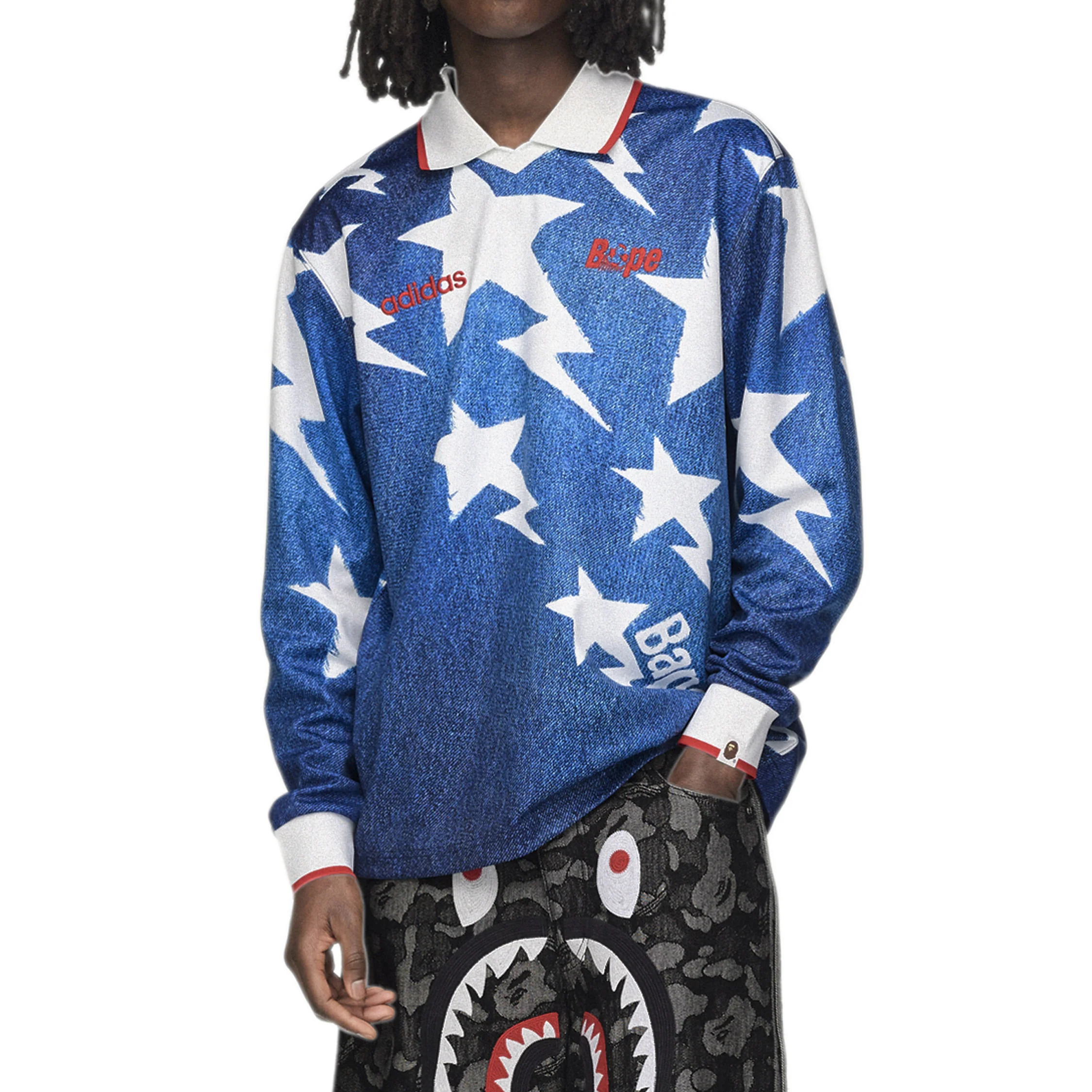 Adidas	x Bape Longsleeve Star Jersey - Image 4