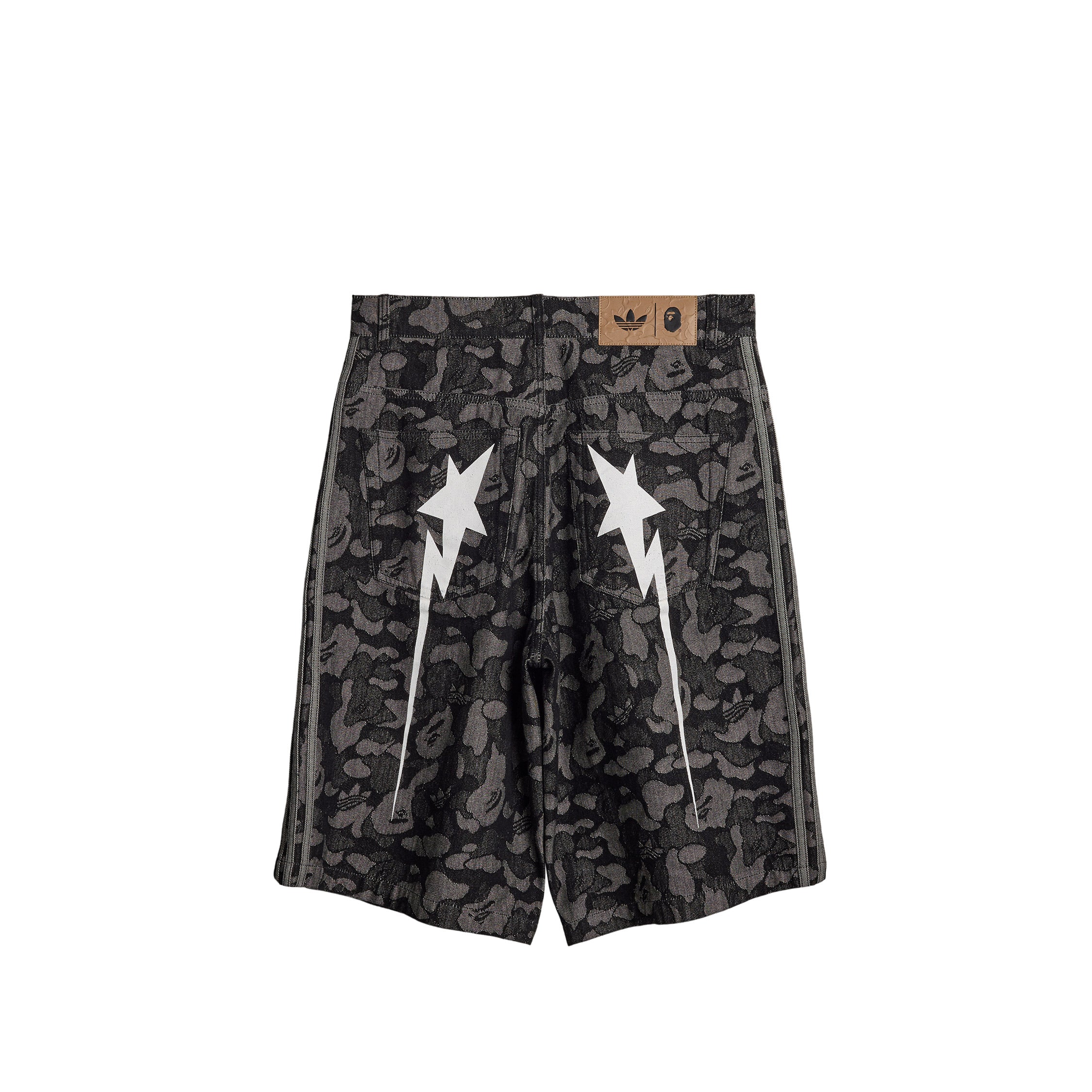 Adidas	x Bape Shark Denim Jorts - Image 2