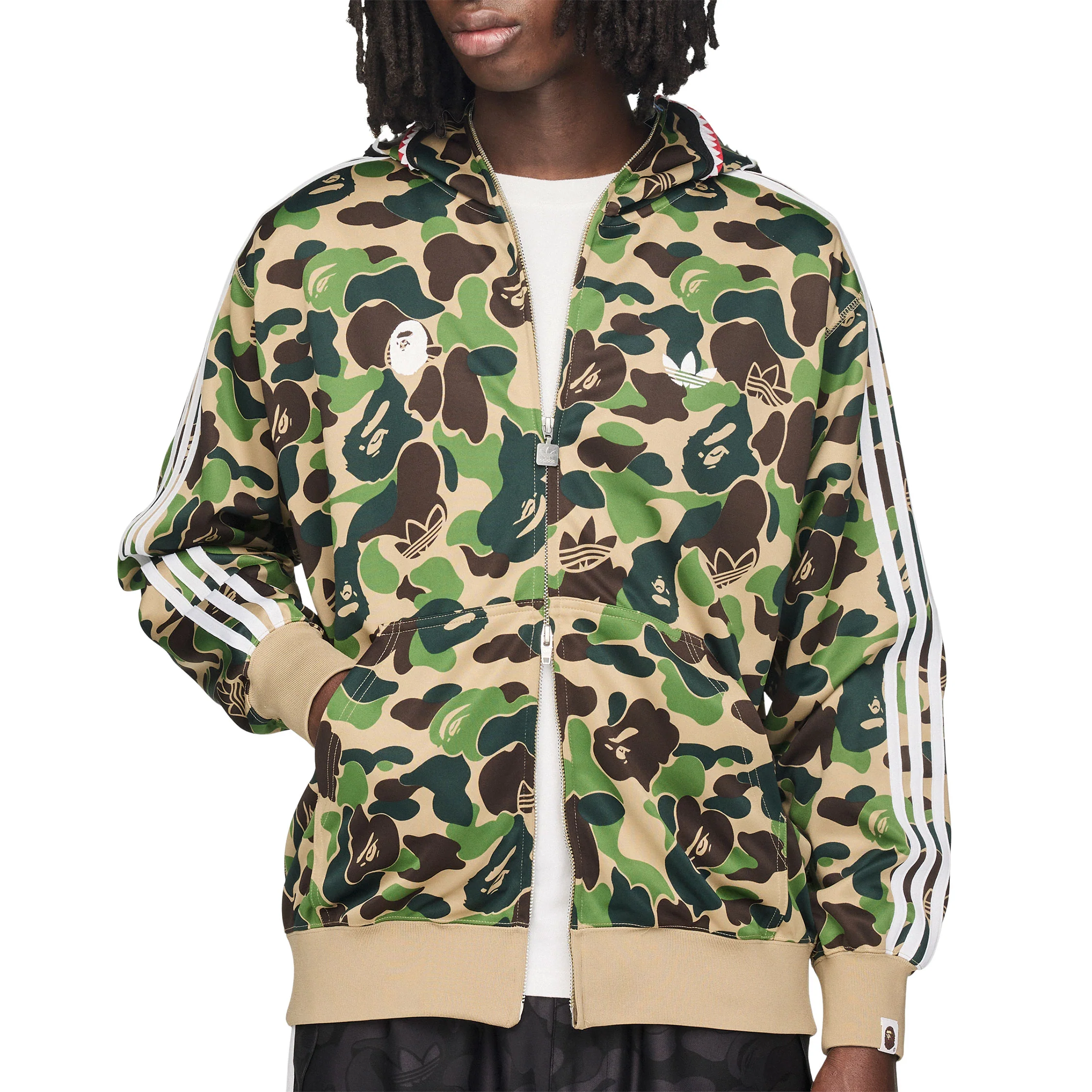 Adidas	x Bape Shark Track Hoodie - Image 3