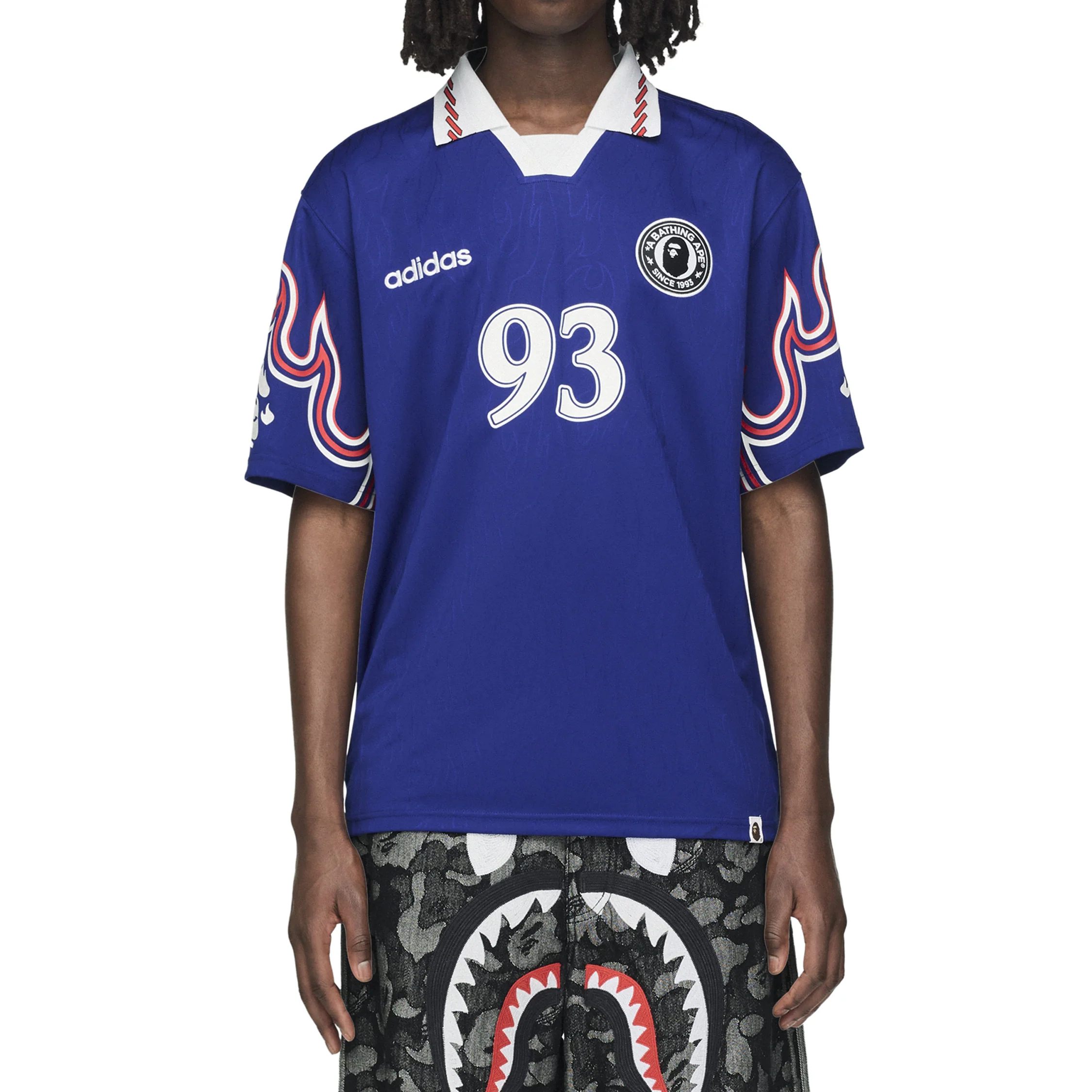 Adidas	x Bape Short Sleeve Flame Jersey - Image 4