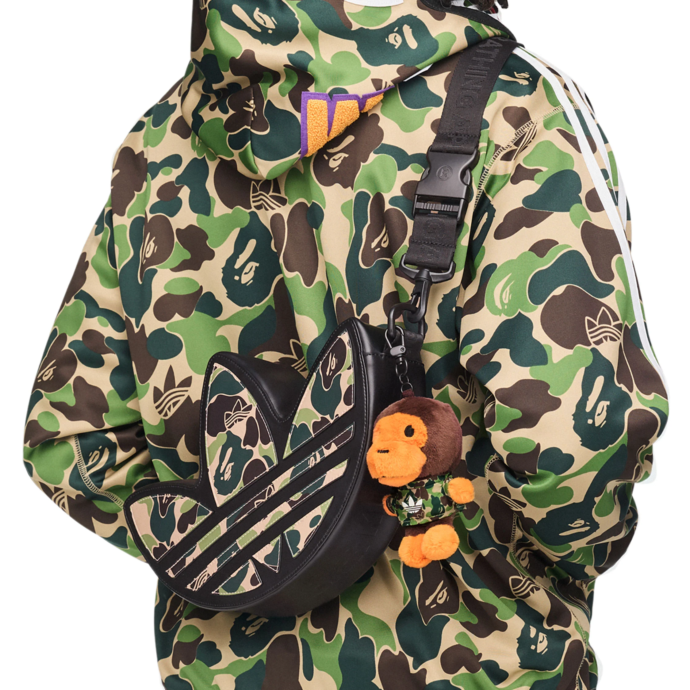 Adidas	x Bape Trefoil Shoulder Bag - Image 5