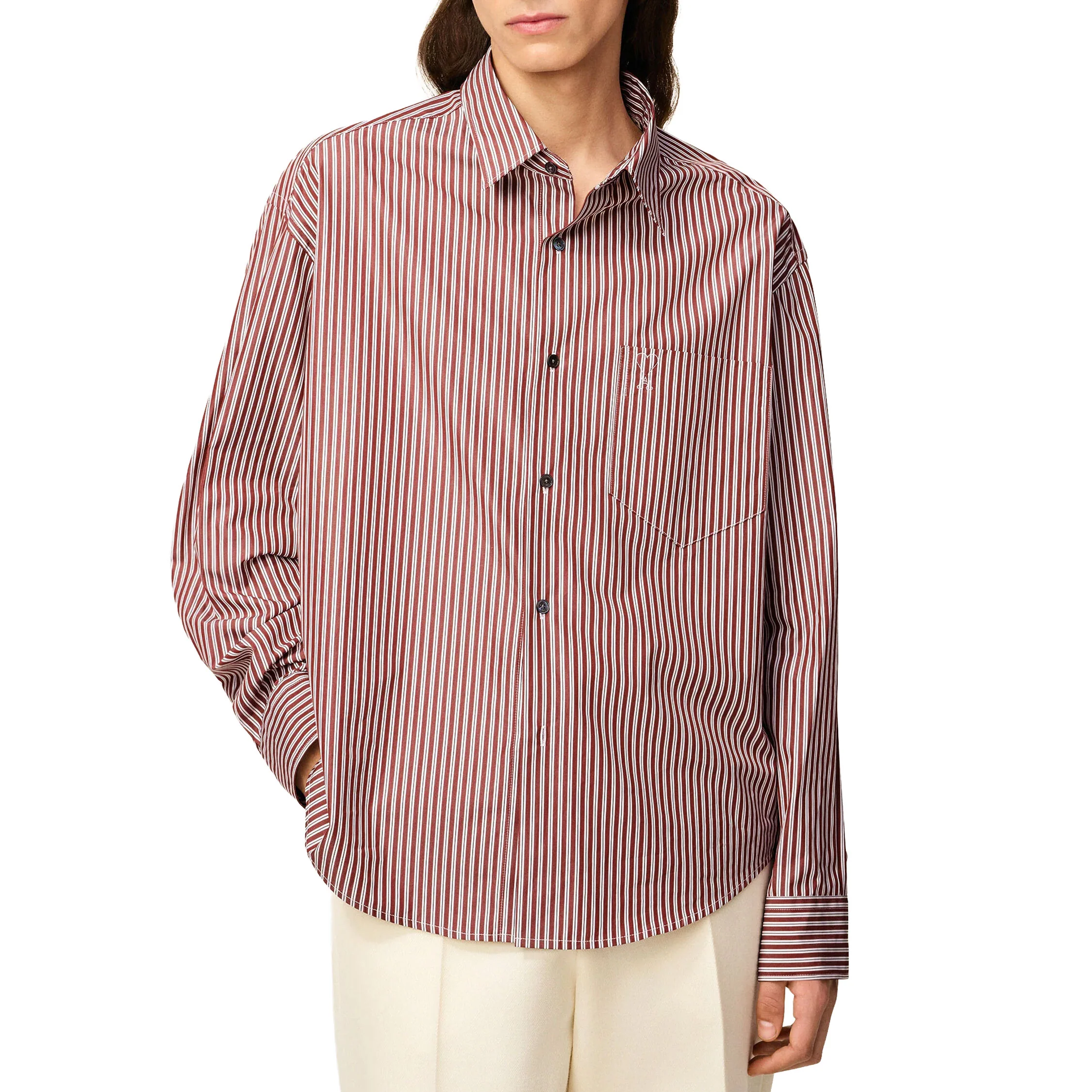 AMI Paris Embossed Ami De Coeur Boxy Shirt - Image 3