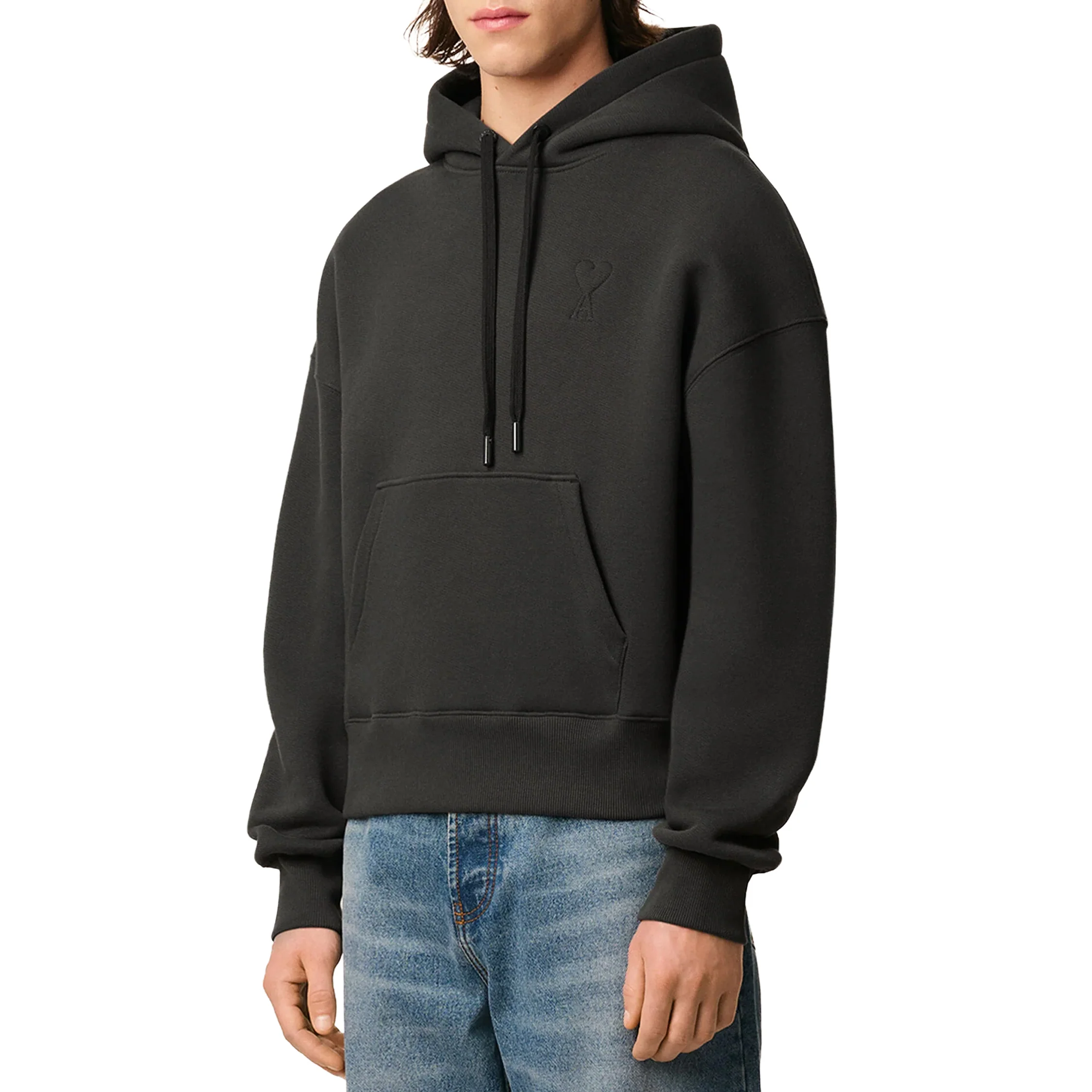 AMI Paris Embossed Ami De Coeur Hoodie - Image 3