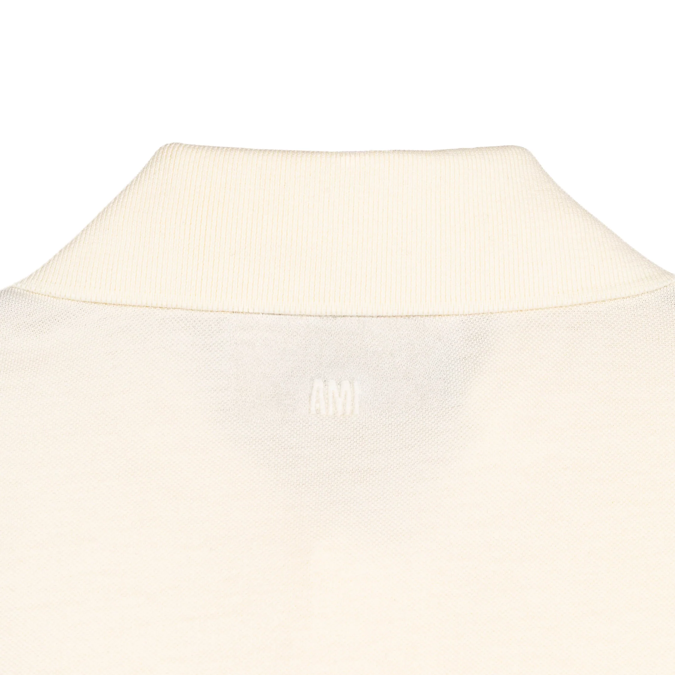 AMI Paris	Ami De Coeur Knitted Patch Polo - Image 4