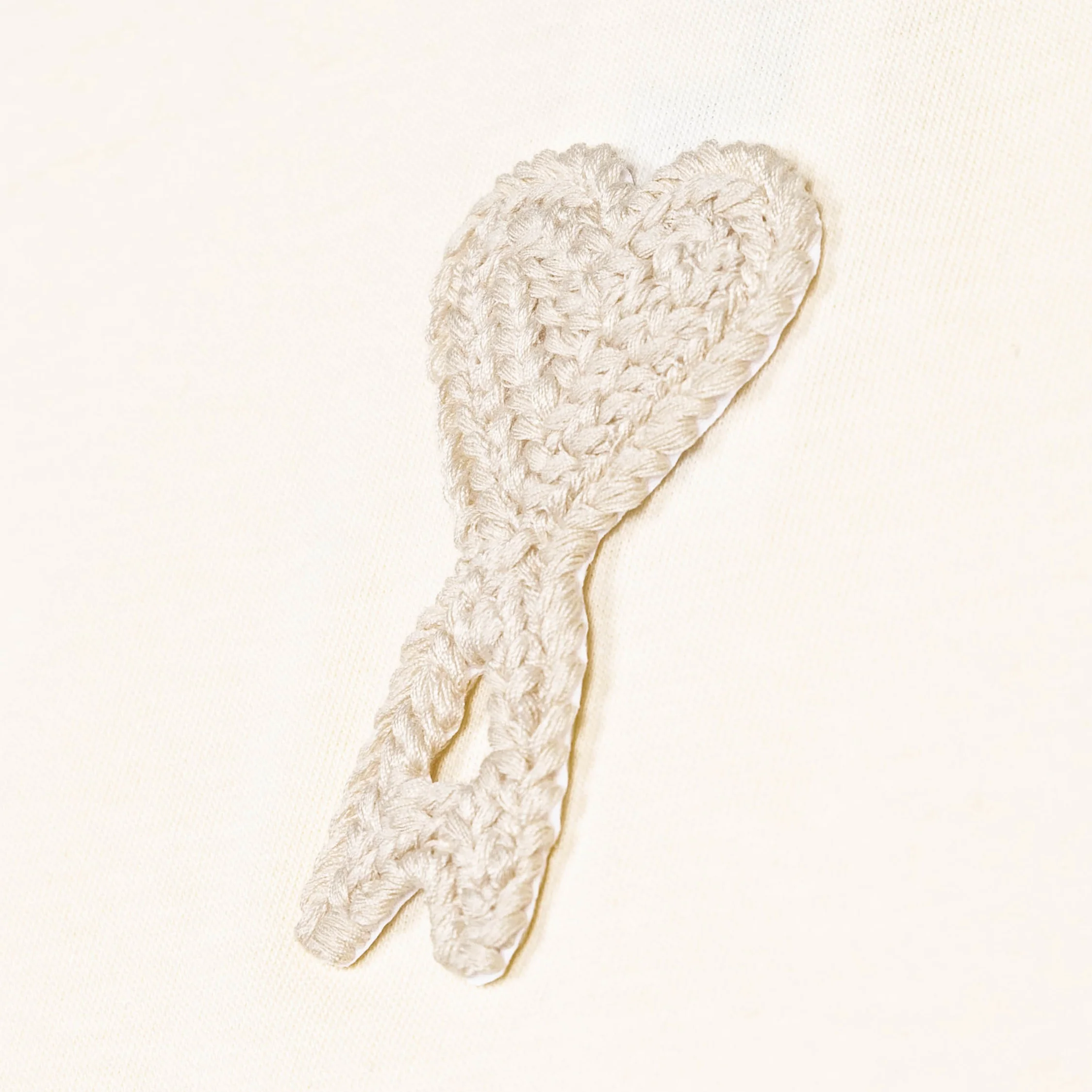 AMI Paris	Ami De Coeur Knitted Patch T-Shirt - Image 3