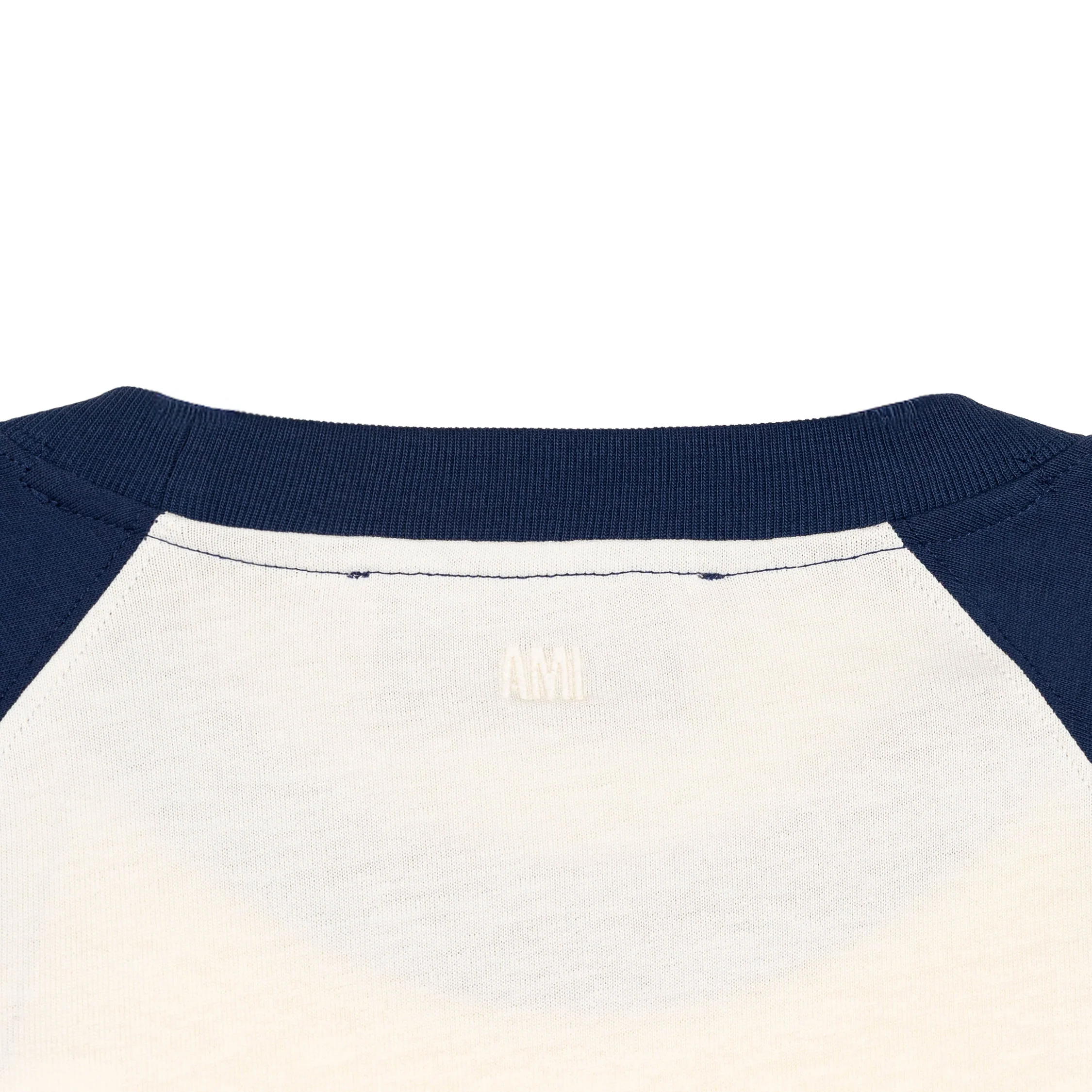 AMI Paris	Ami De Coeur Knitted Patch T-Shirt - Image 4