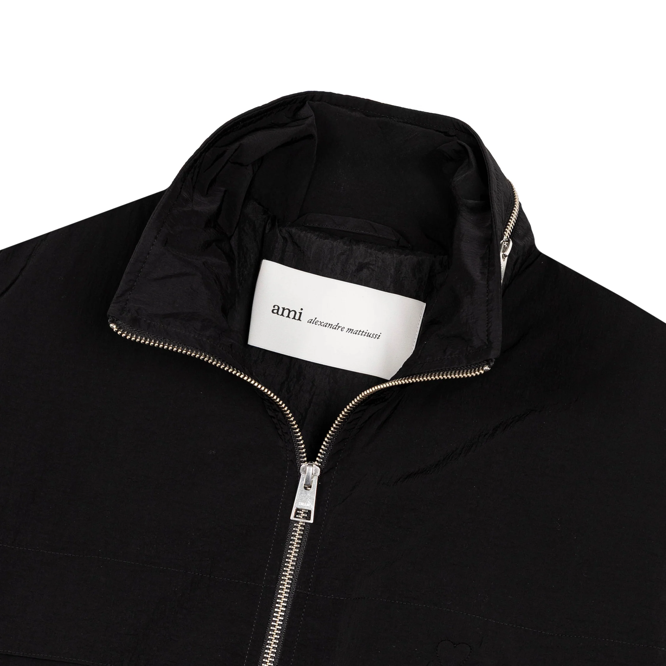 AMI Paris	Embossed Ami De Coeur Windbreaker - Image 3