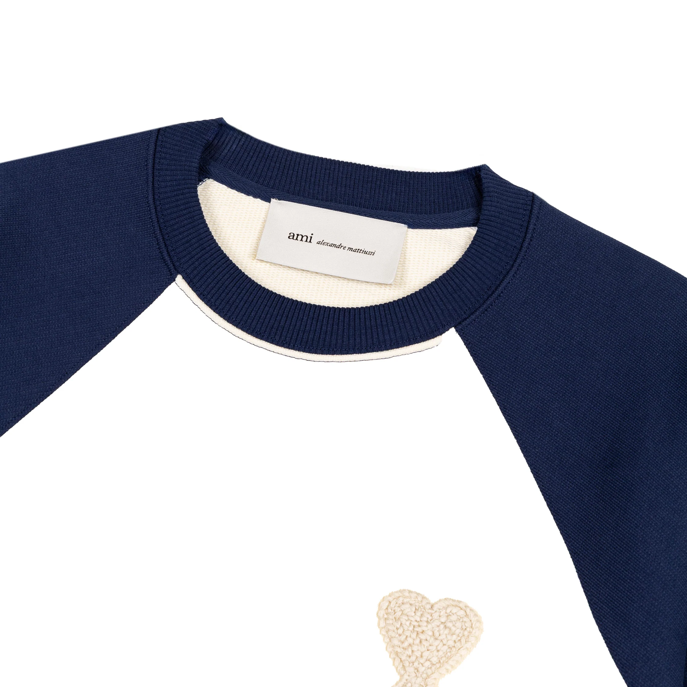 AMI Paris	Knitted Ami De Coeur Sweatshirt - Image 2
