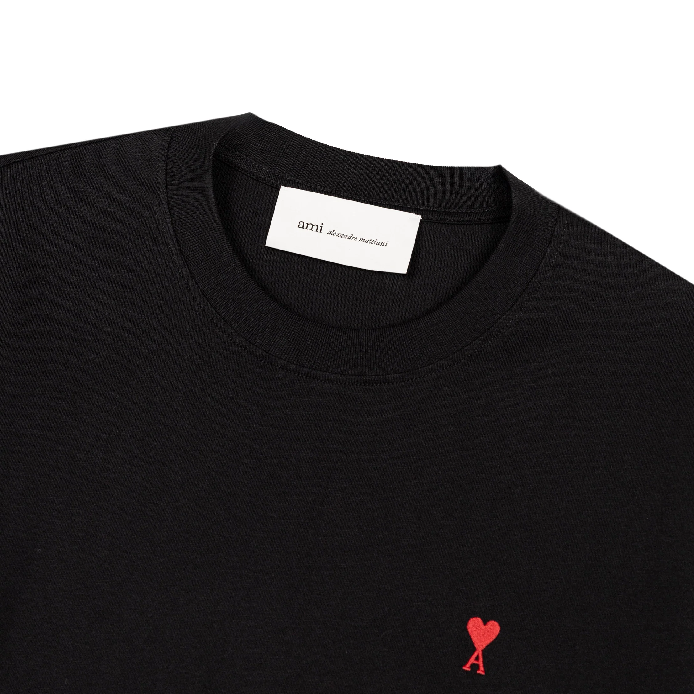AMI Paris	Red Ami De Coeur T-Shirt - Image 2