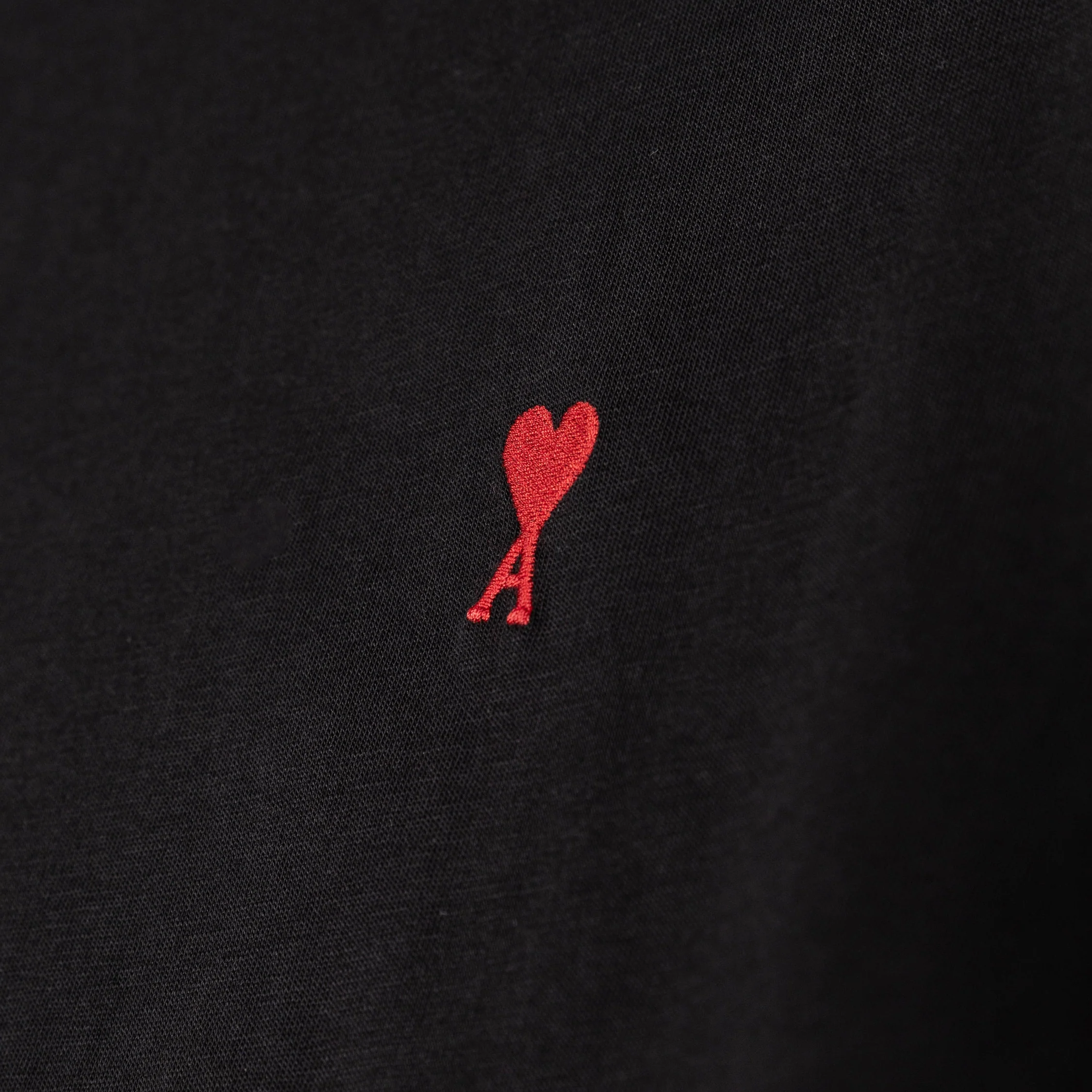 AMI Paris	Red Ami De Coeur T-Shirt - Image 3