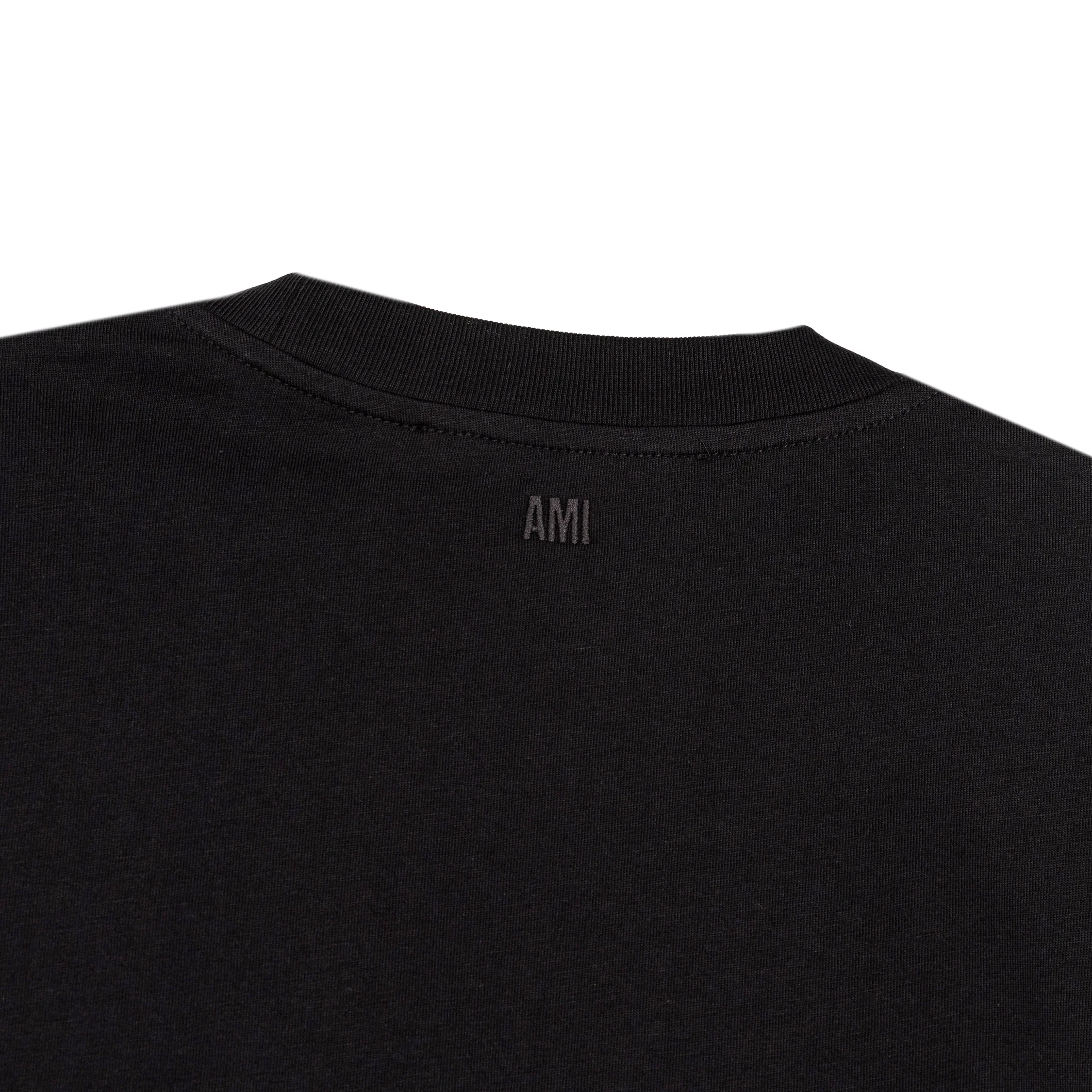 AMI Paris	Red Ami De Coeur T-Shirt - Image 4