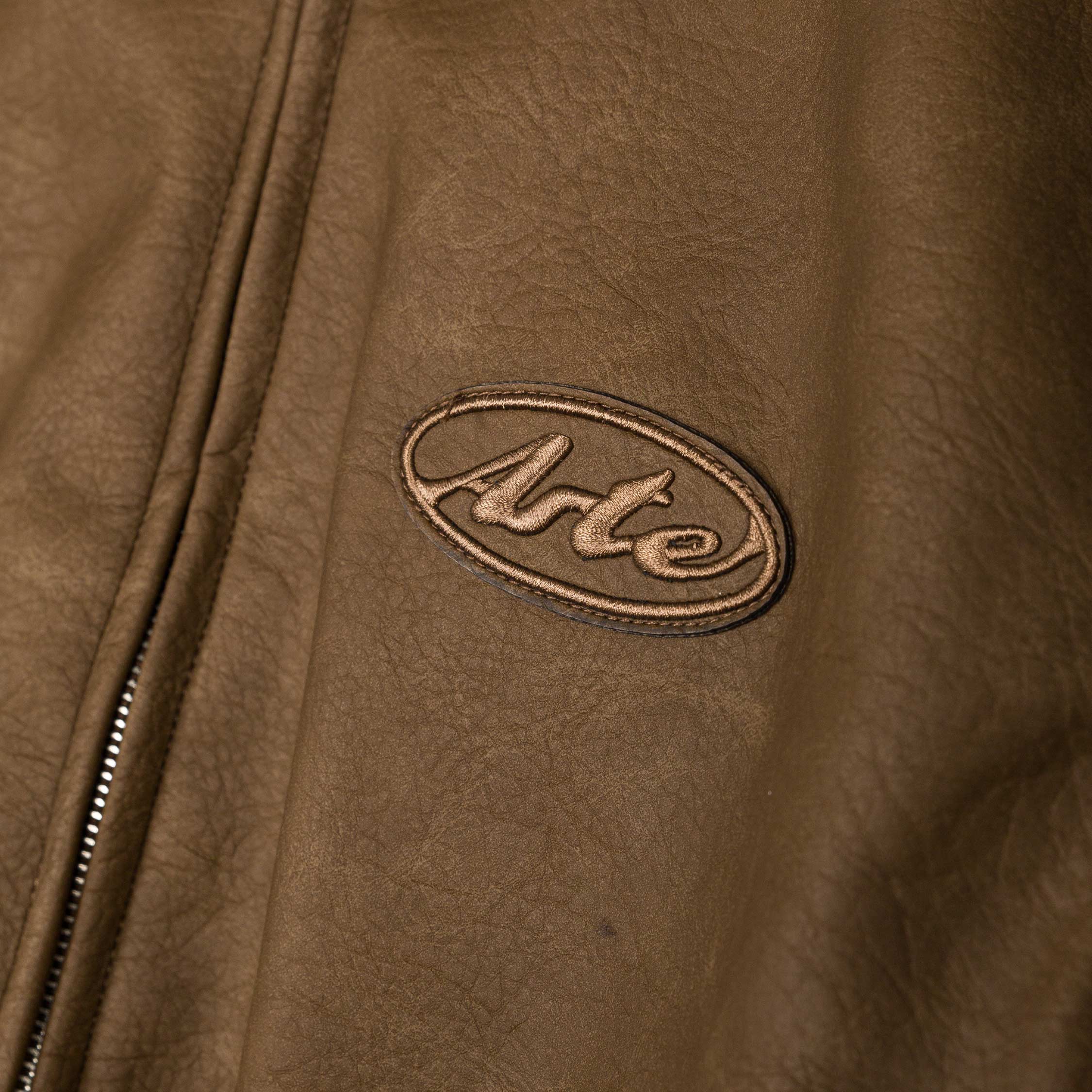 Arte Antwerp Leather Varsity Jacket - Image 4