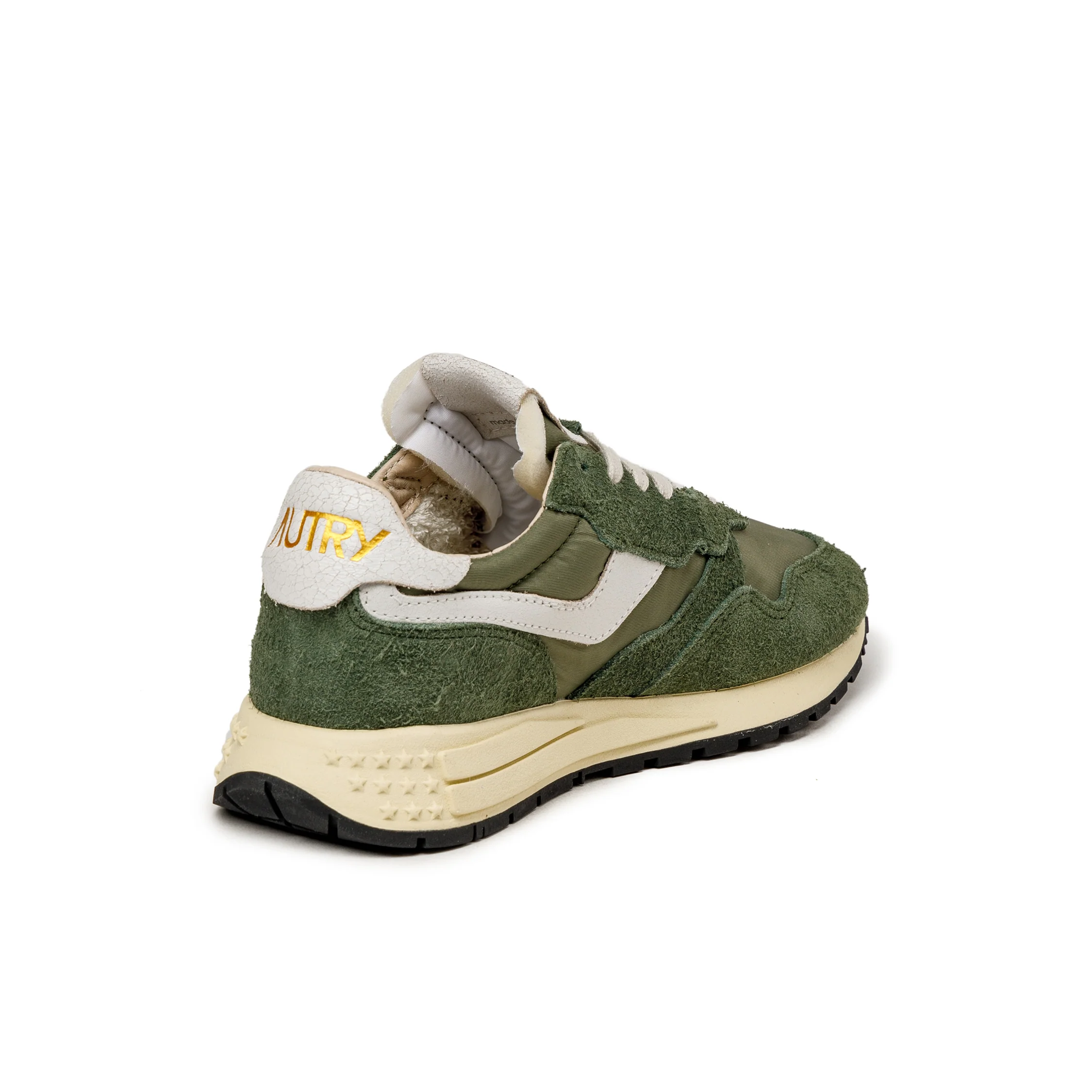 Autry Reelwind Low W *Nylon / Hairy Suede / Cracked Leather* - Image 3