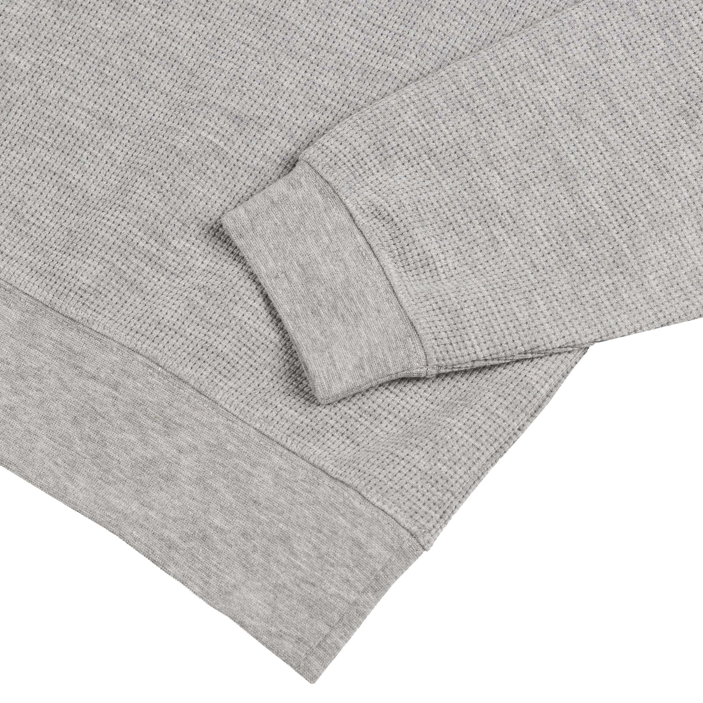 Autry Tonal Logo Waffle Long-Sleeve Polo - Image 4