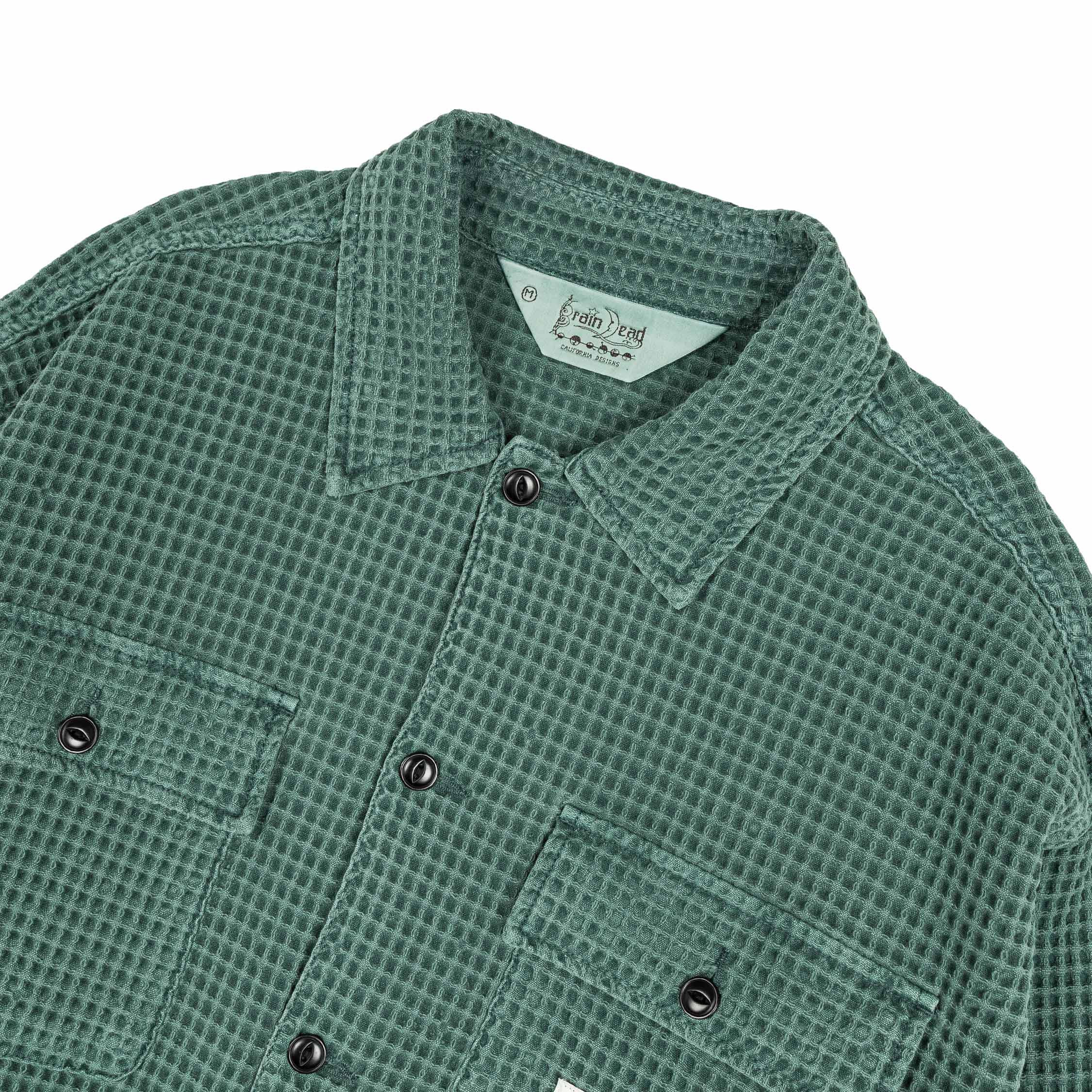 Brain Dead Waffle Button Front Shirt - Image 2
