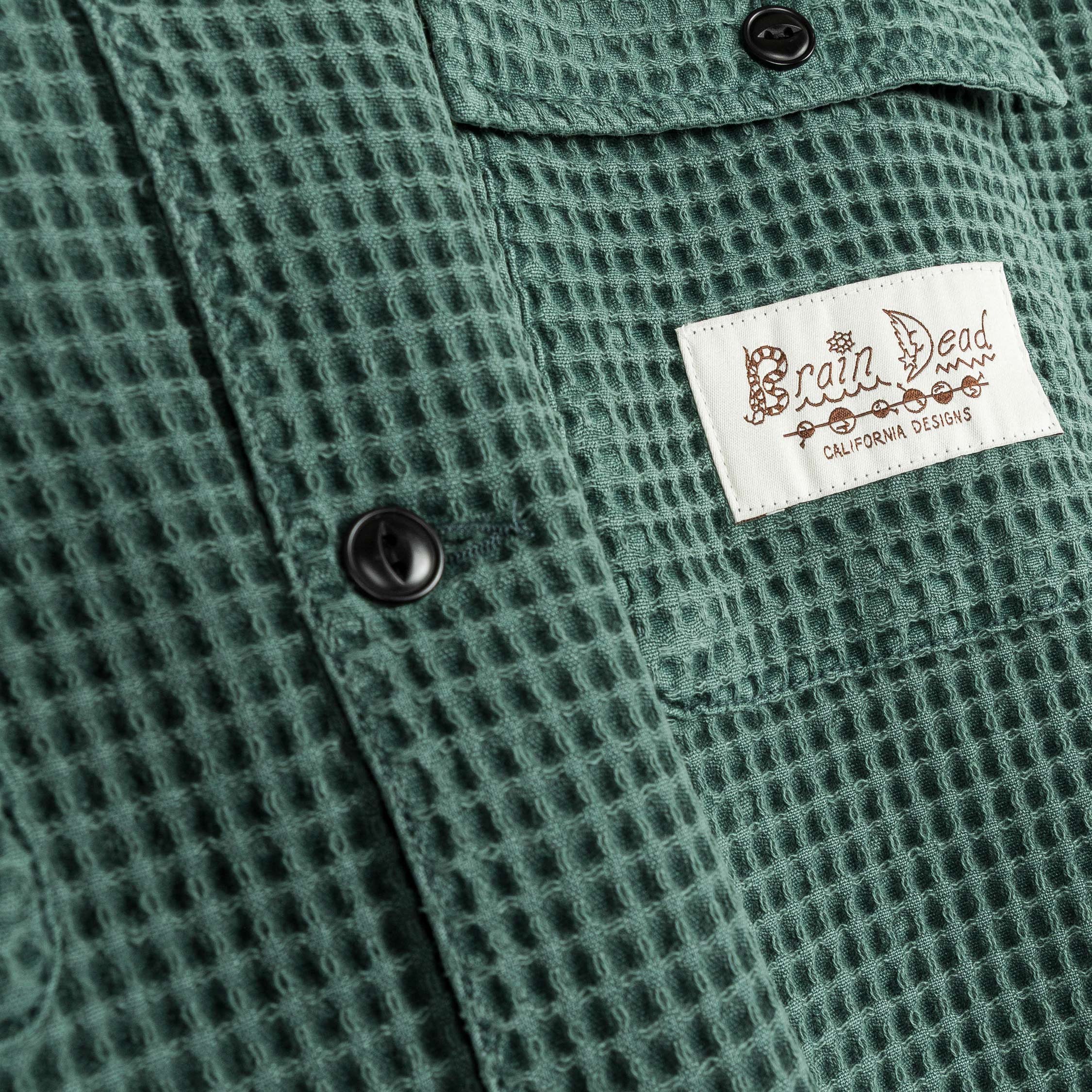 Brain Dead Waffle Button Front Shirt - Image 3