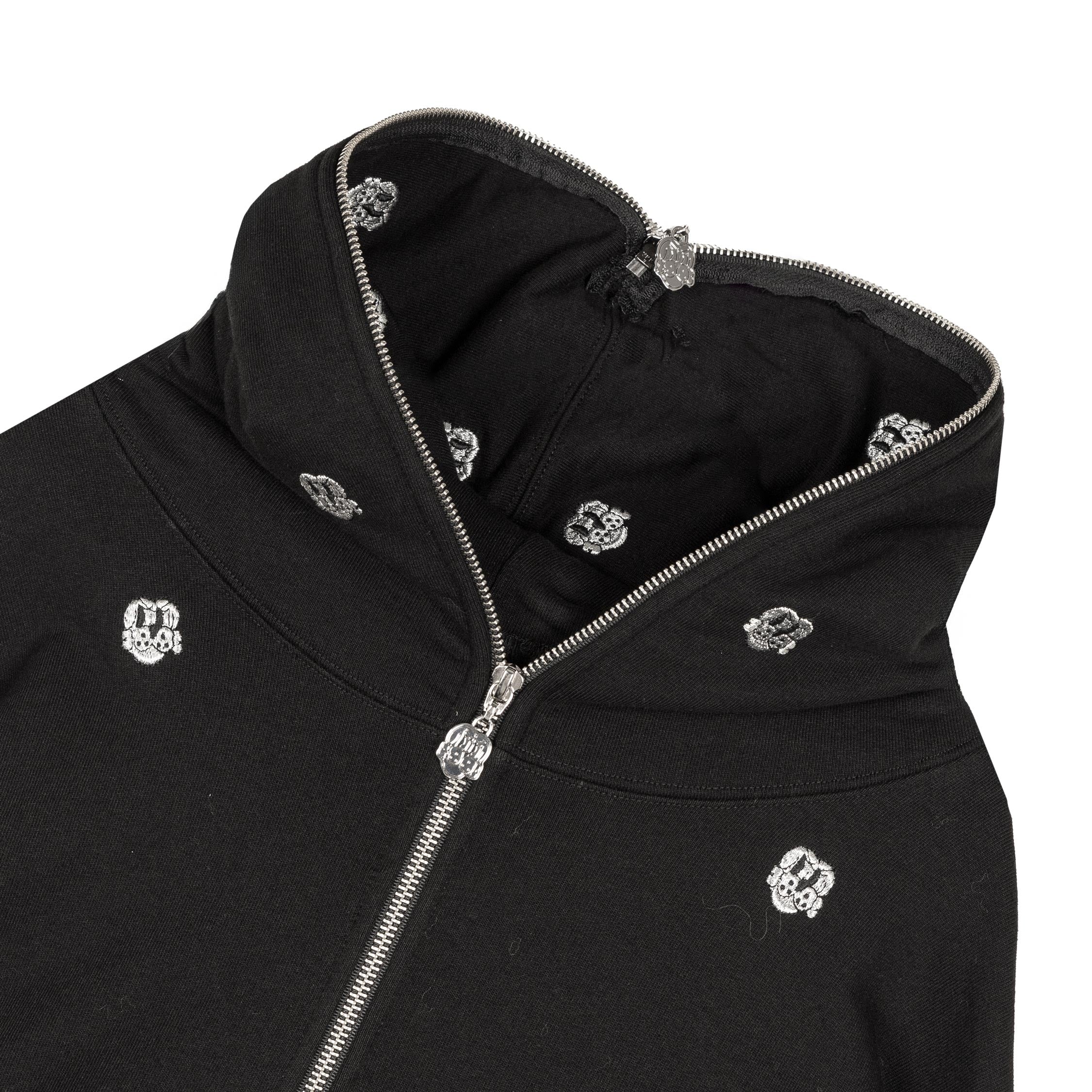 CHITO International Allover Finesse Embroidered 1/4 Zip Pullover Hoodie - Image 2