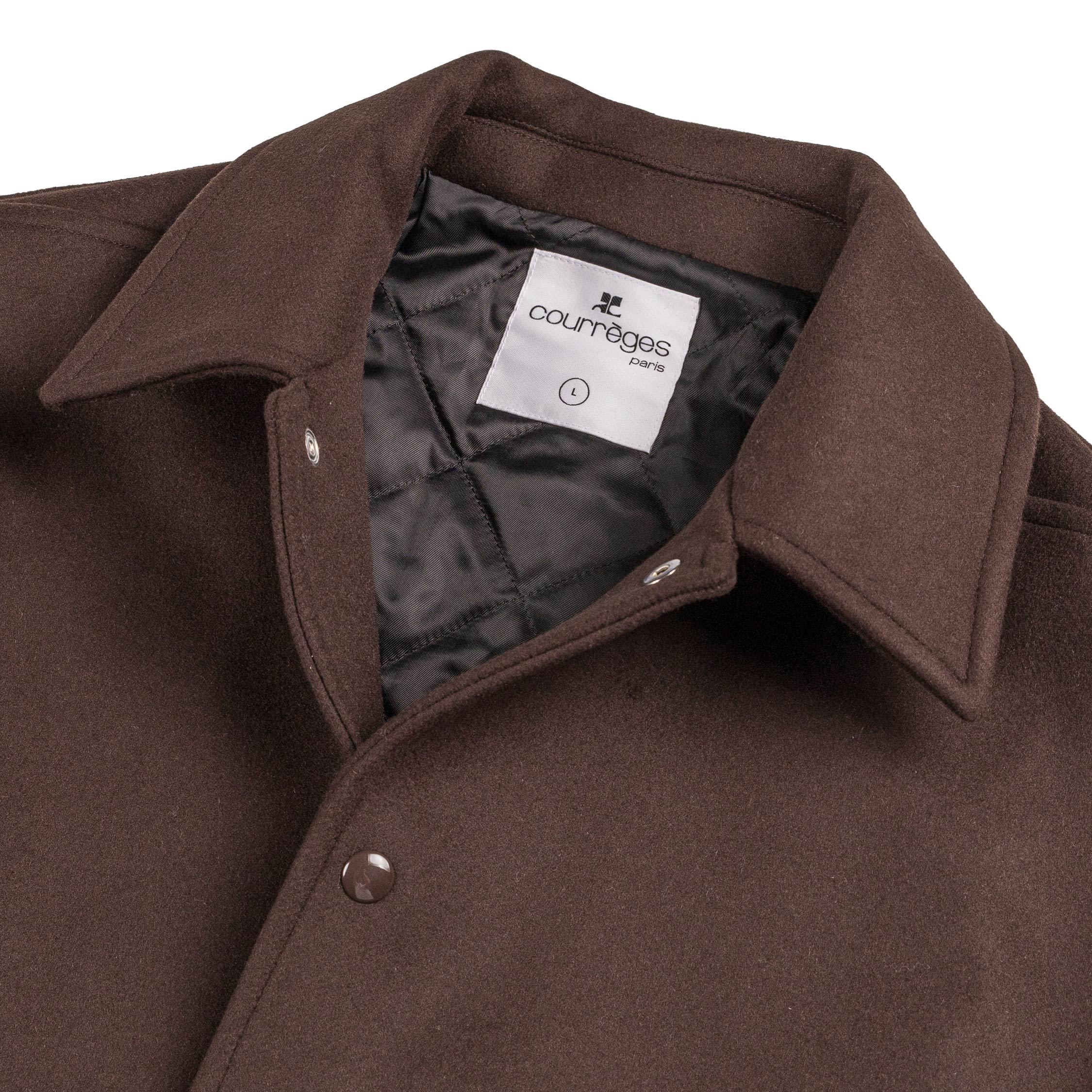 Courreges Embroidered Wool & Silk Overshirt - Image 3
