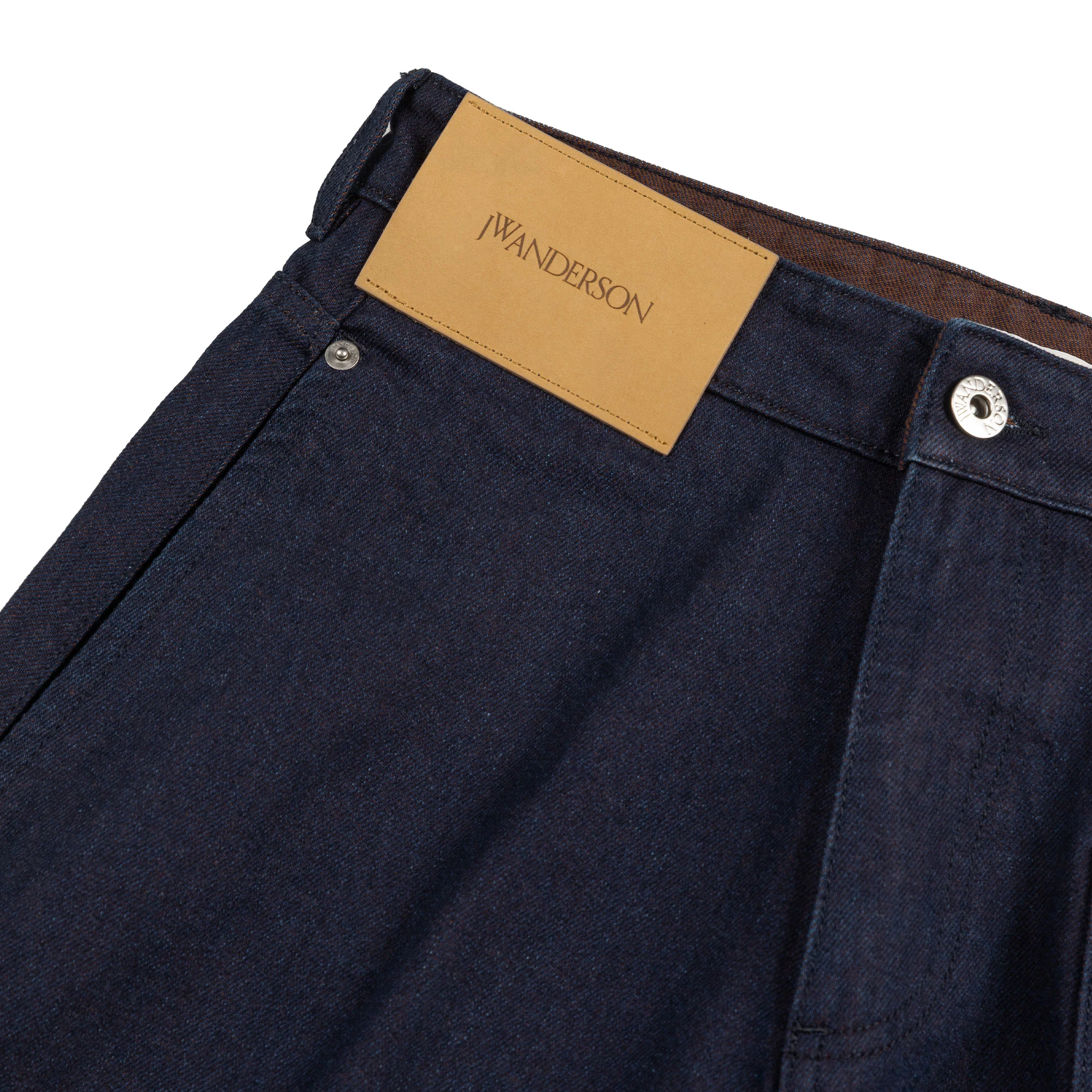 JW Anderson Turn Up Twisted Workwear Jeans - Image 3