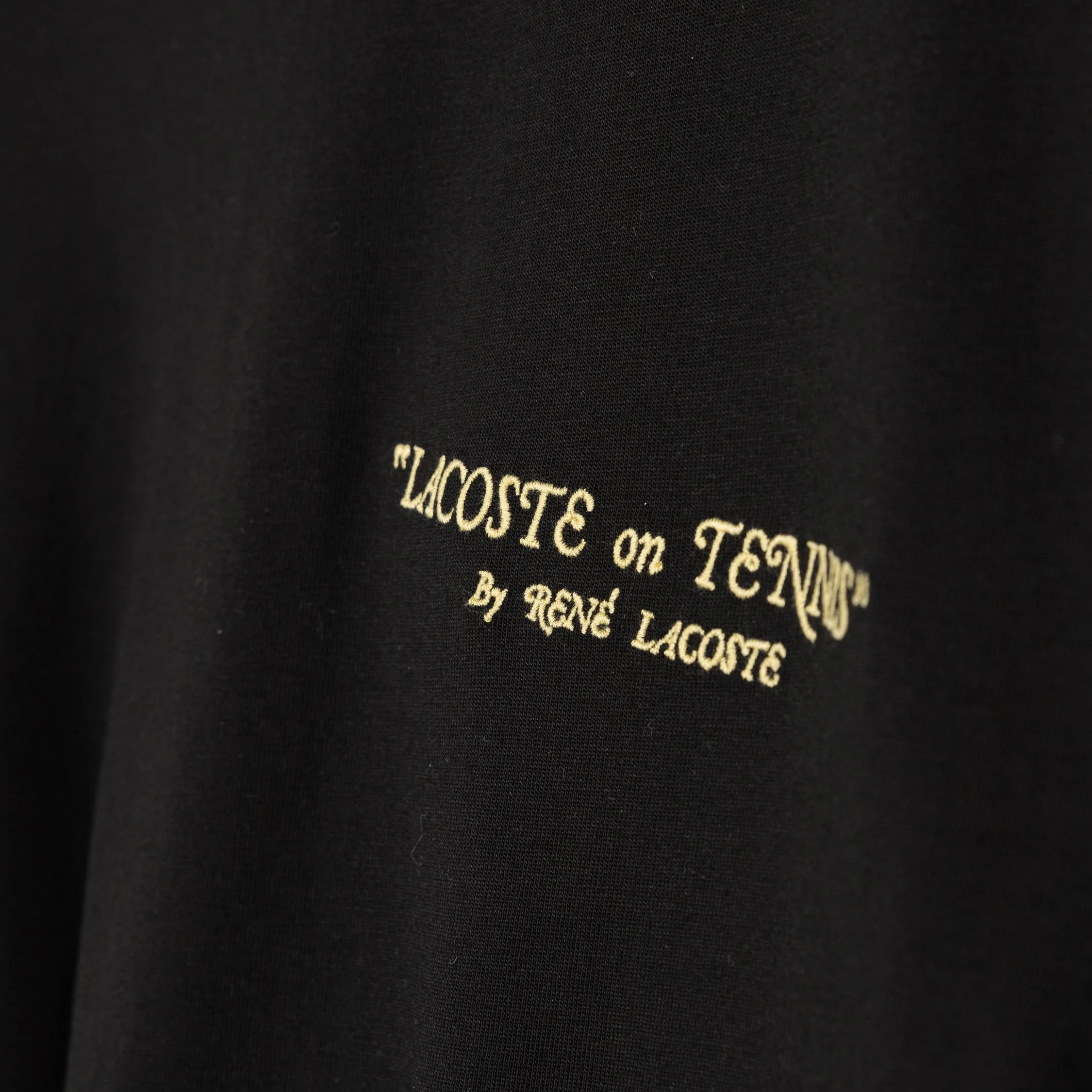 Lacoste	Embroidered Cotton T-Shirt - Image 4