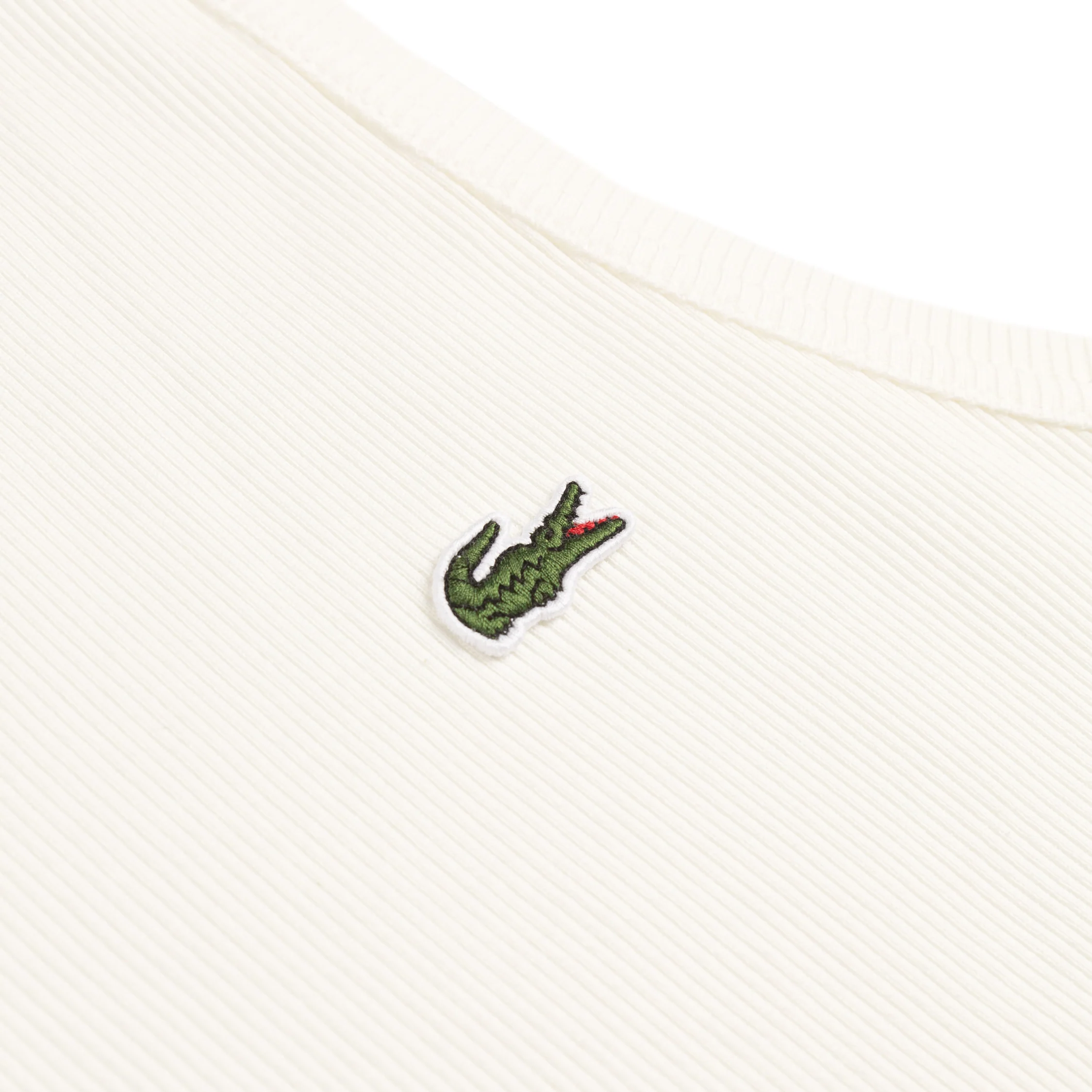 Lacoste Slim Fit Ribbed Cotton Tank Top - Image 4