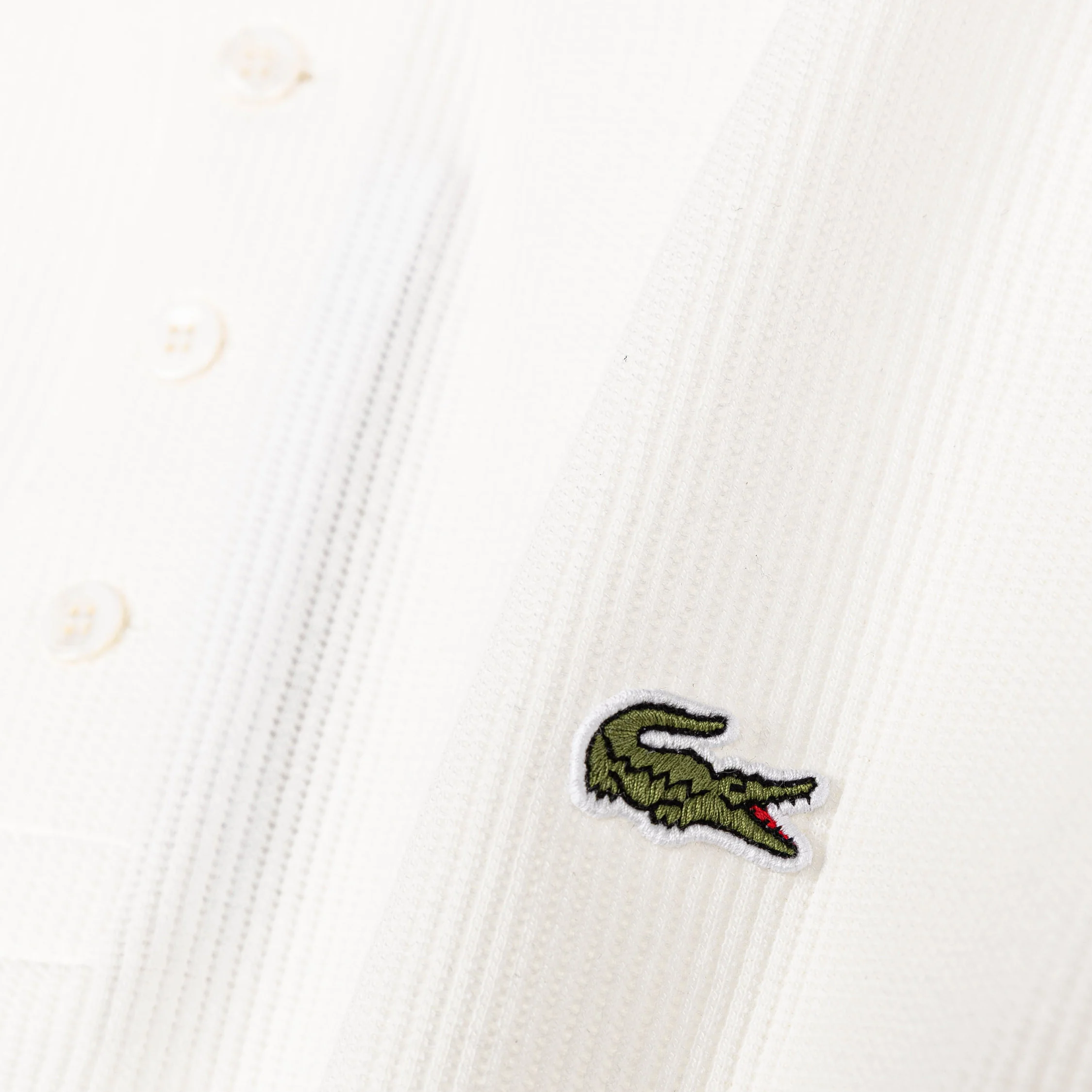 Lacoste Waffle Knit Henley T-Shirt - Image 3