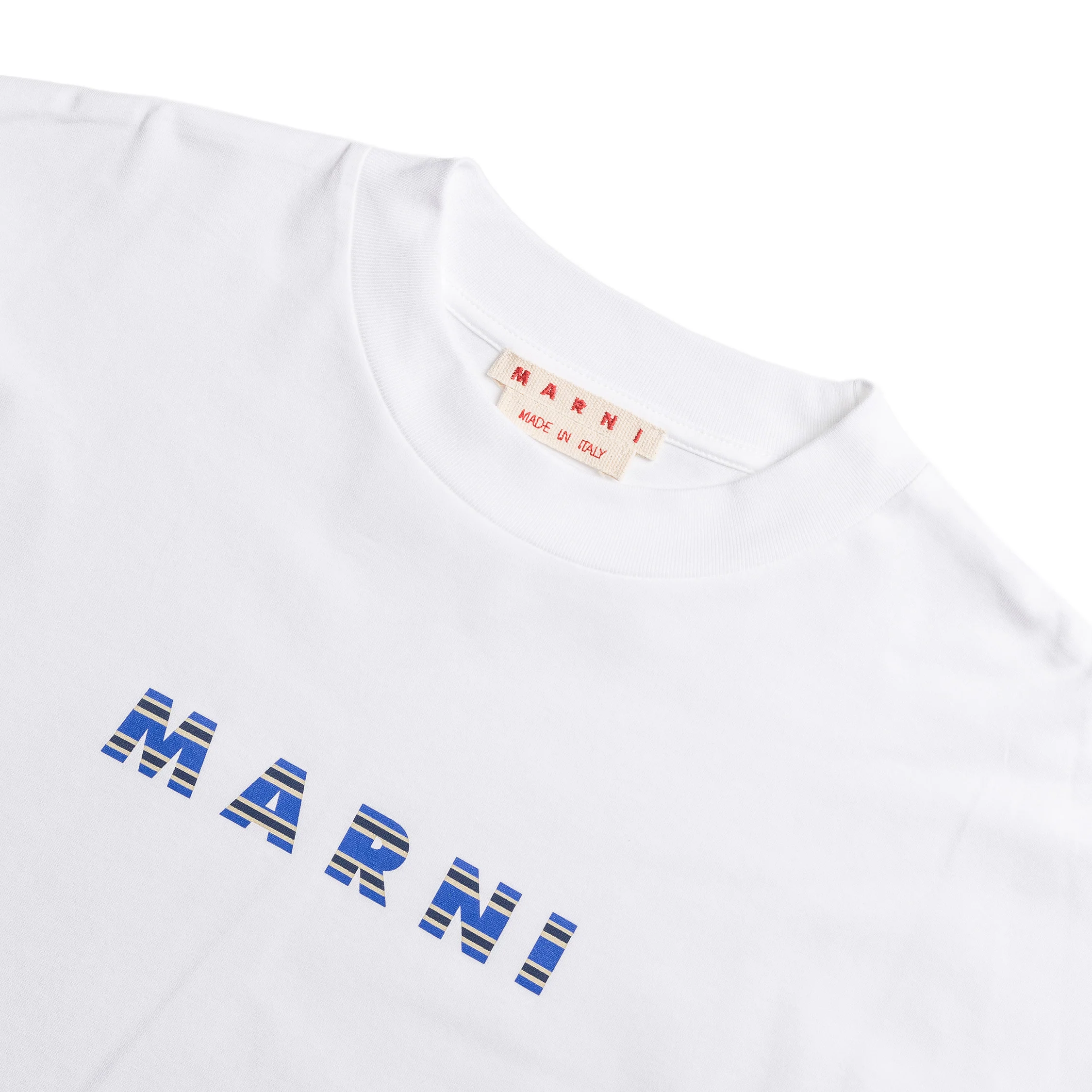 Marni Printed Stripes Logo T-Shirt - Image 3
