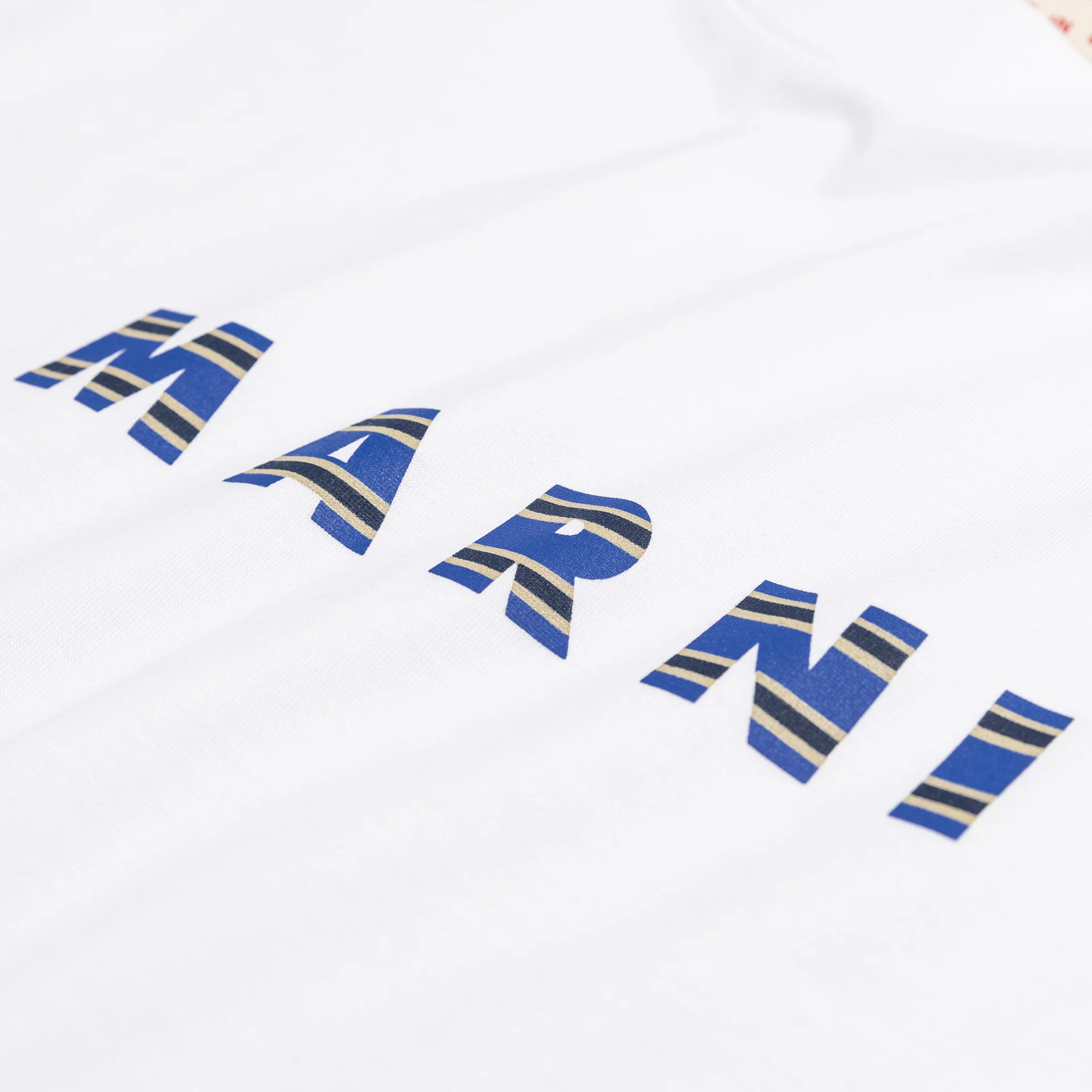 Marni Printed Stripes Logo T-Shirt - Image 4