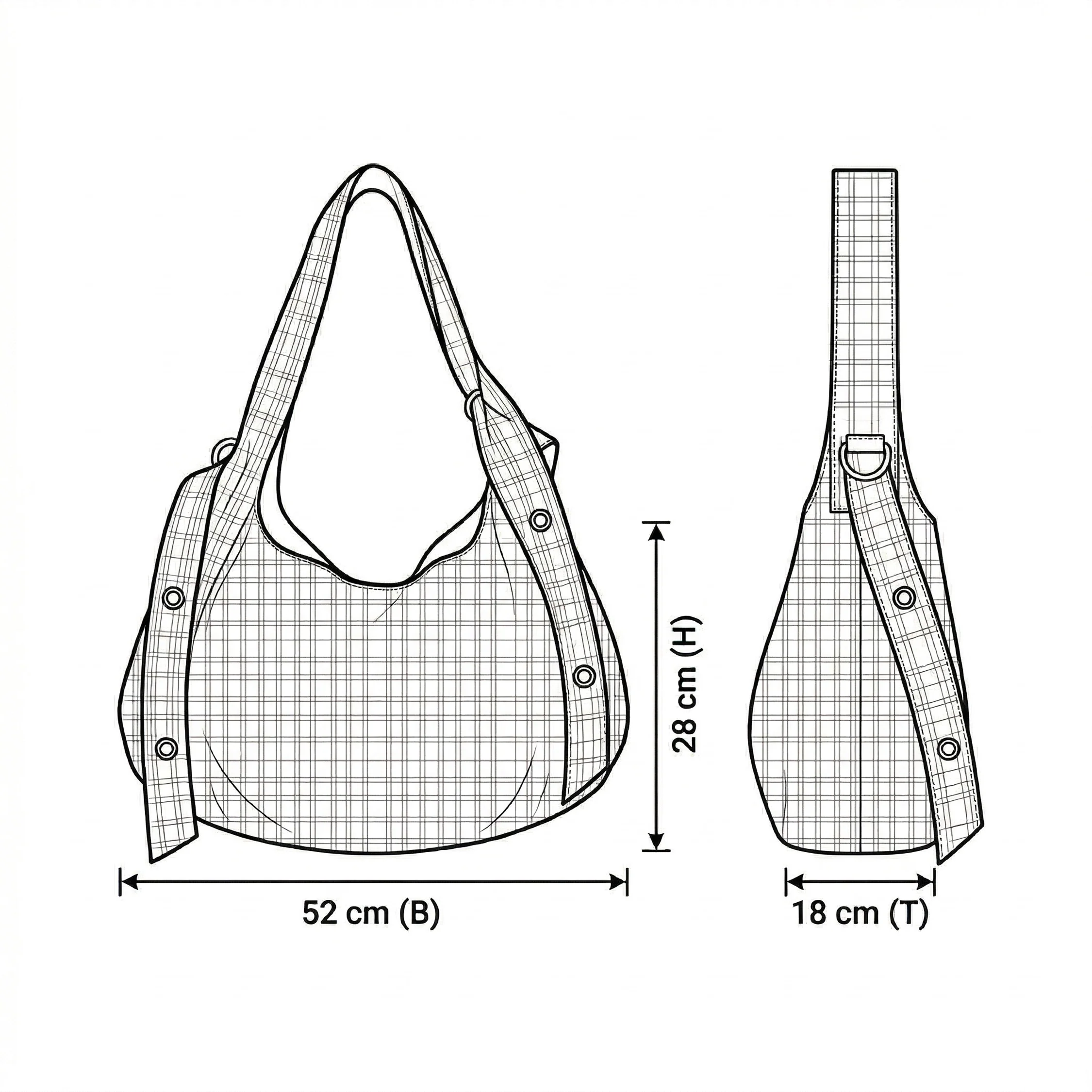 mfpen Eyelet Shoulder Bag - Image 4
