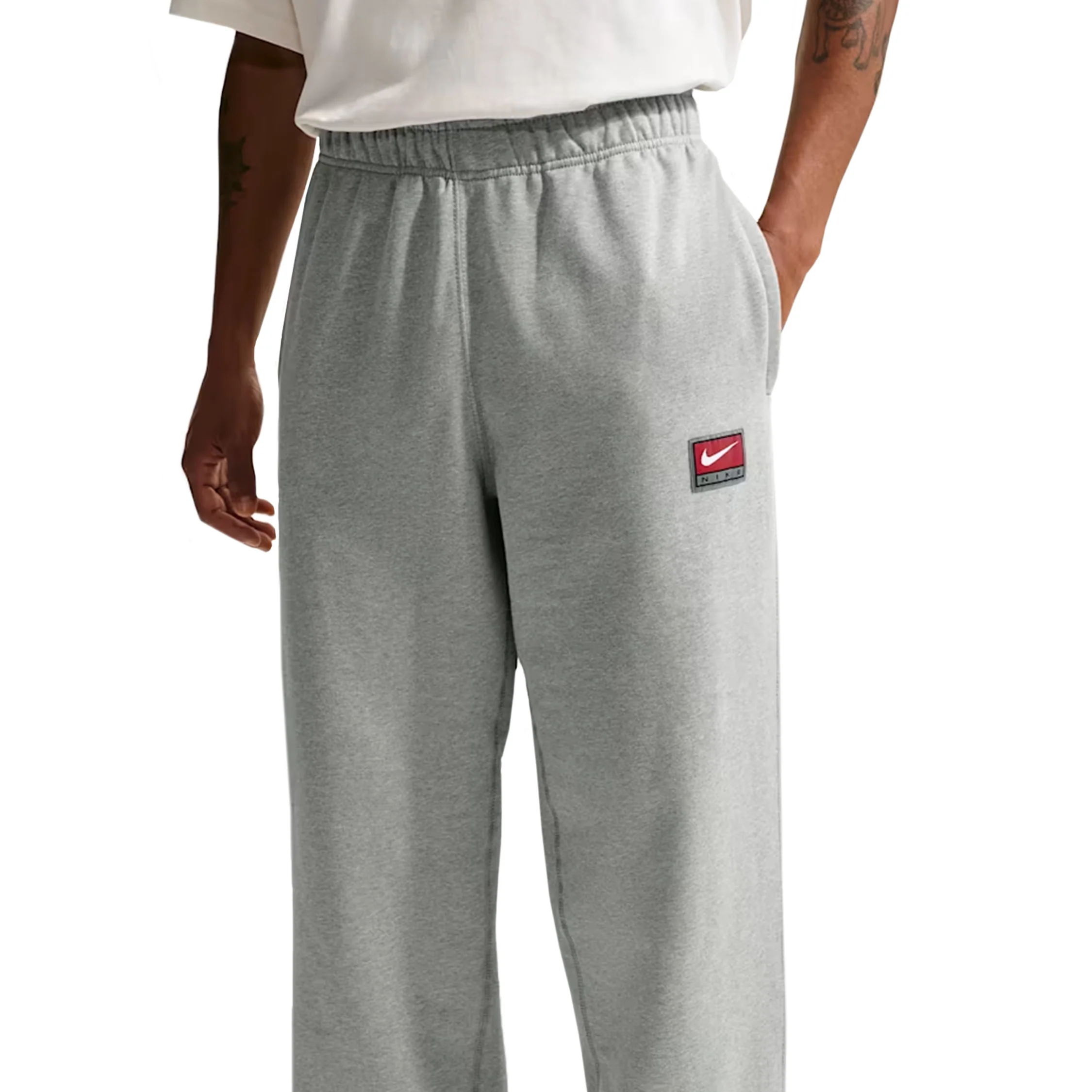 Nike	Solo Swoosh Fleece Open-Hem Pants - Image 2