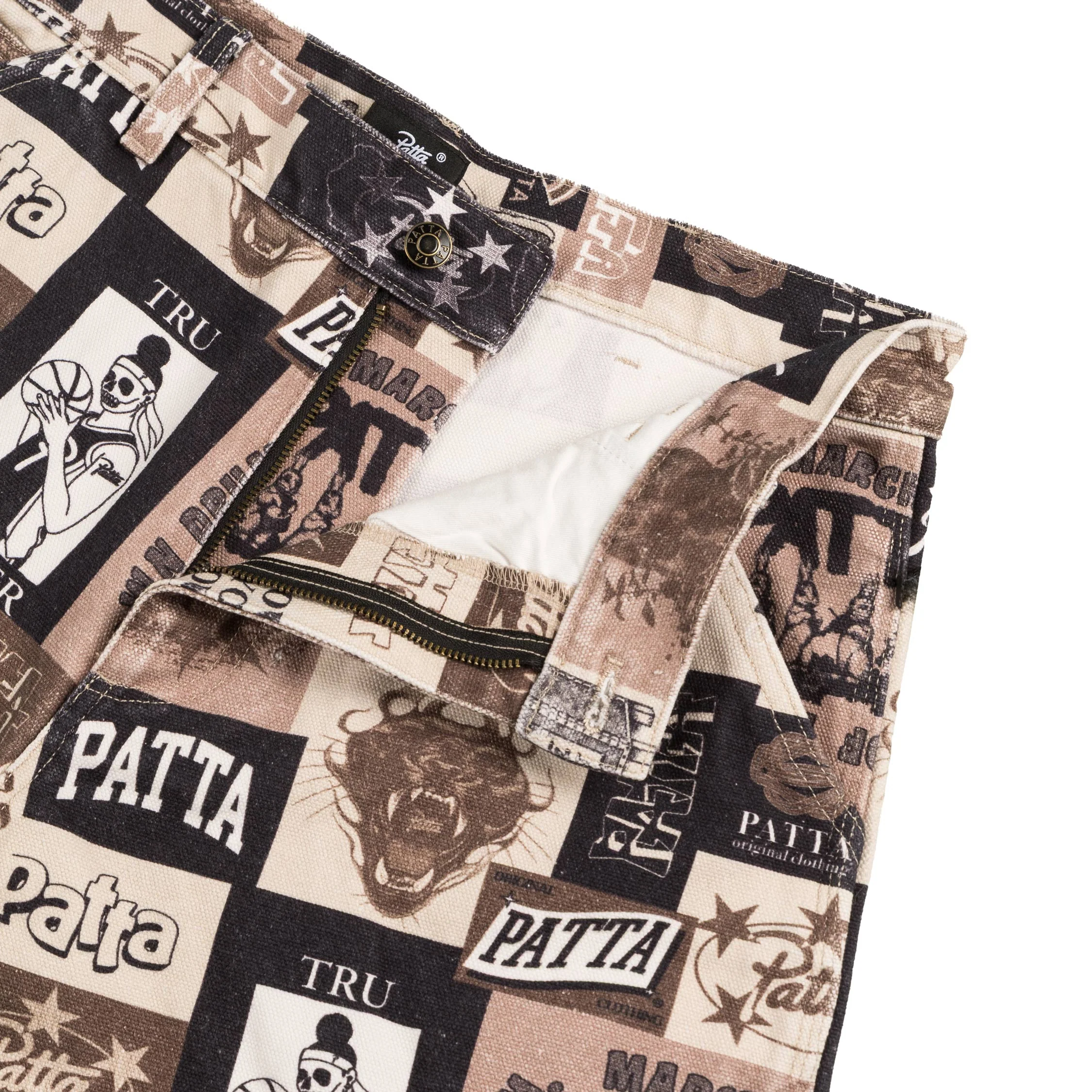 Patta Collage Canvas Pants - Image 2