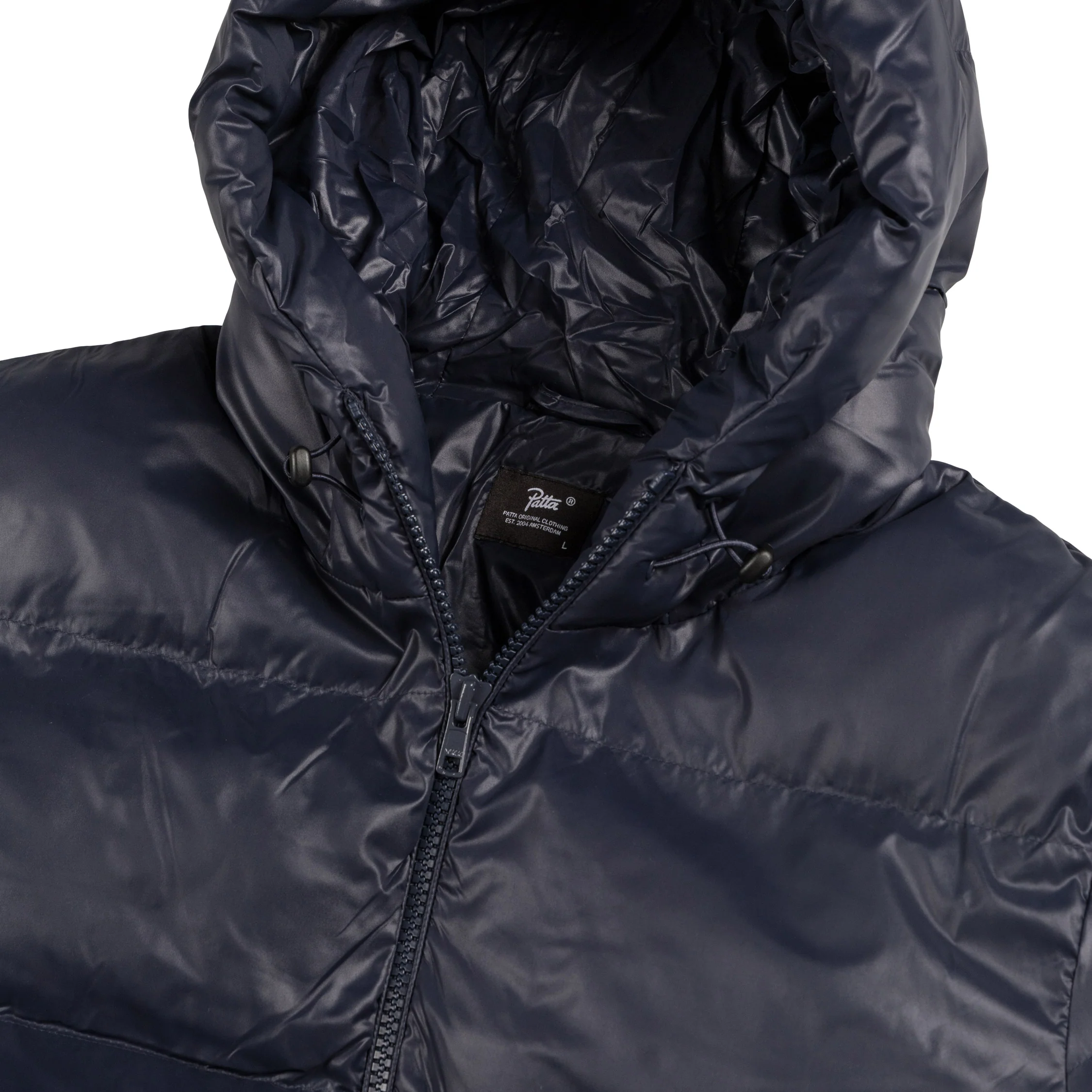 Patta Quilted Script Logo Puffer Jacket - Image 3