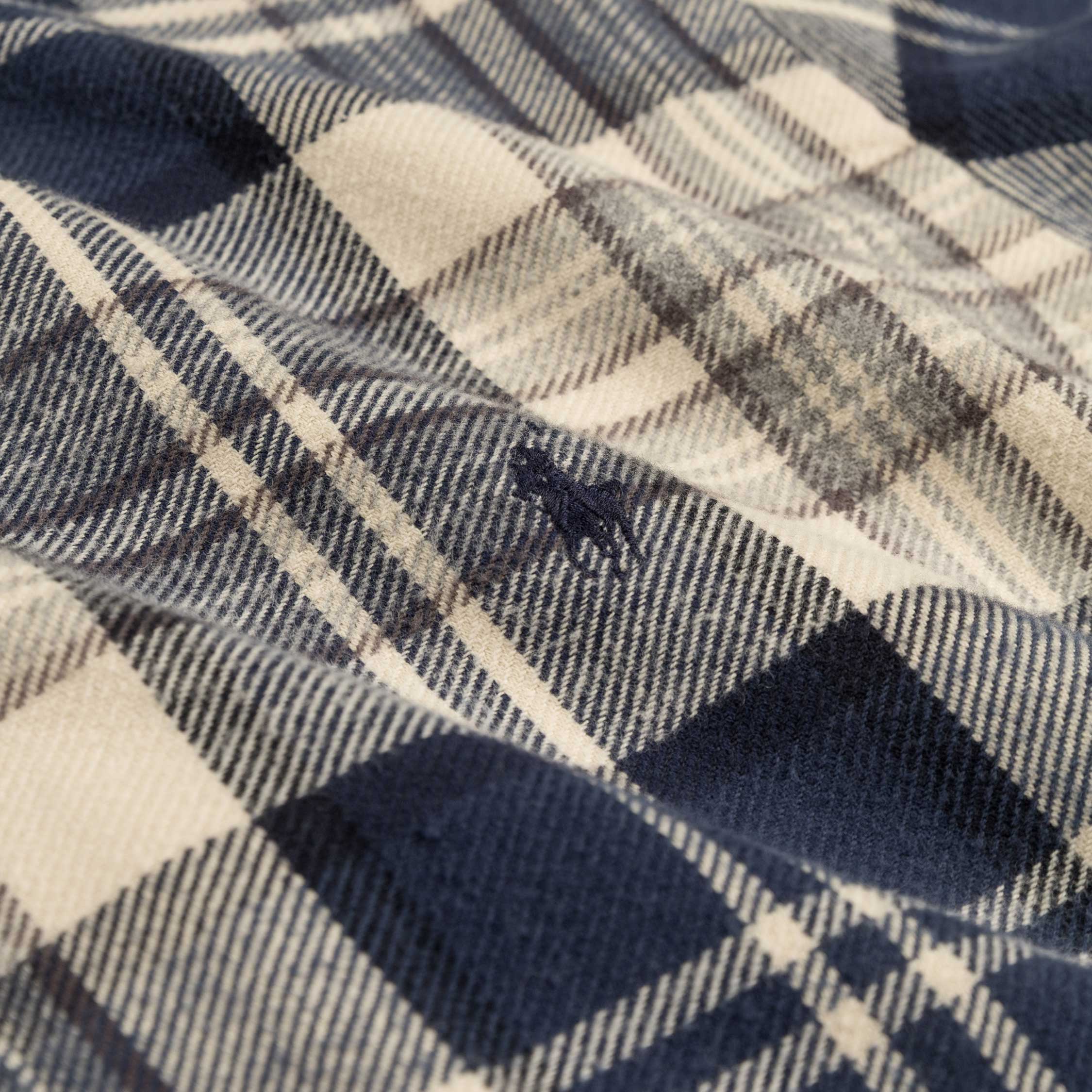 Polo Ralph Lauren Custom Fit Plaid Brushed Flannel Shirt - Image 3