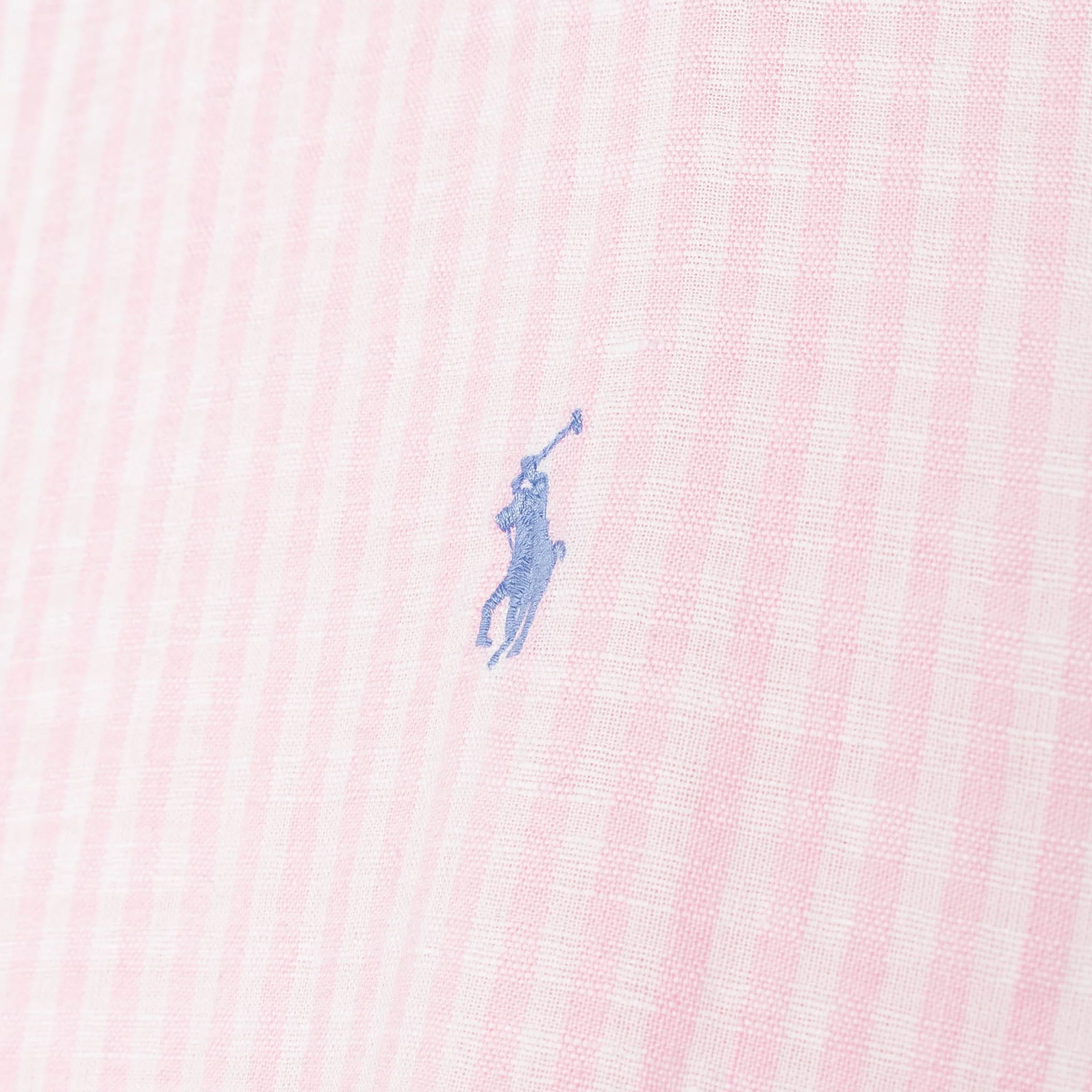Polo Ralph Lauren Custom Fit Striped Seersucker Linen Shirt - Image 3