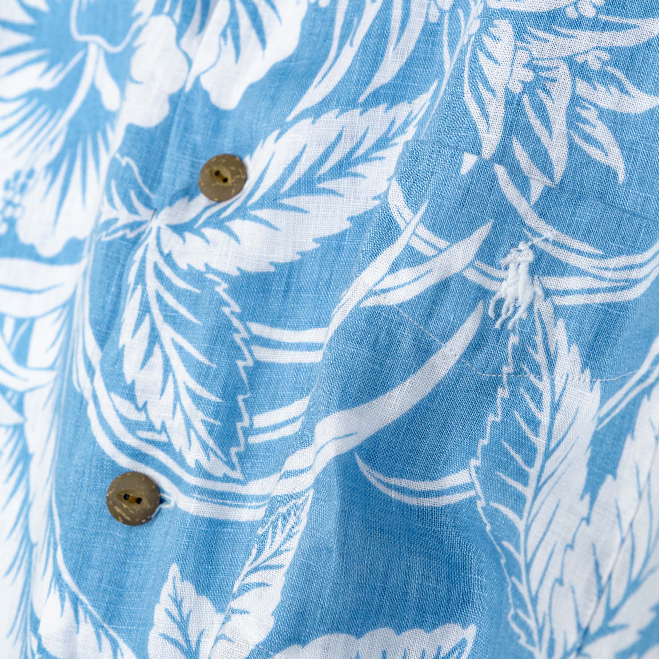 Polo Ralph Lauren Tropical-Print Linen Shirt - Image 2