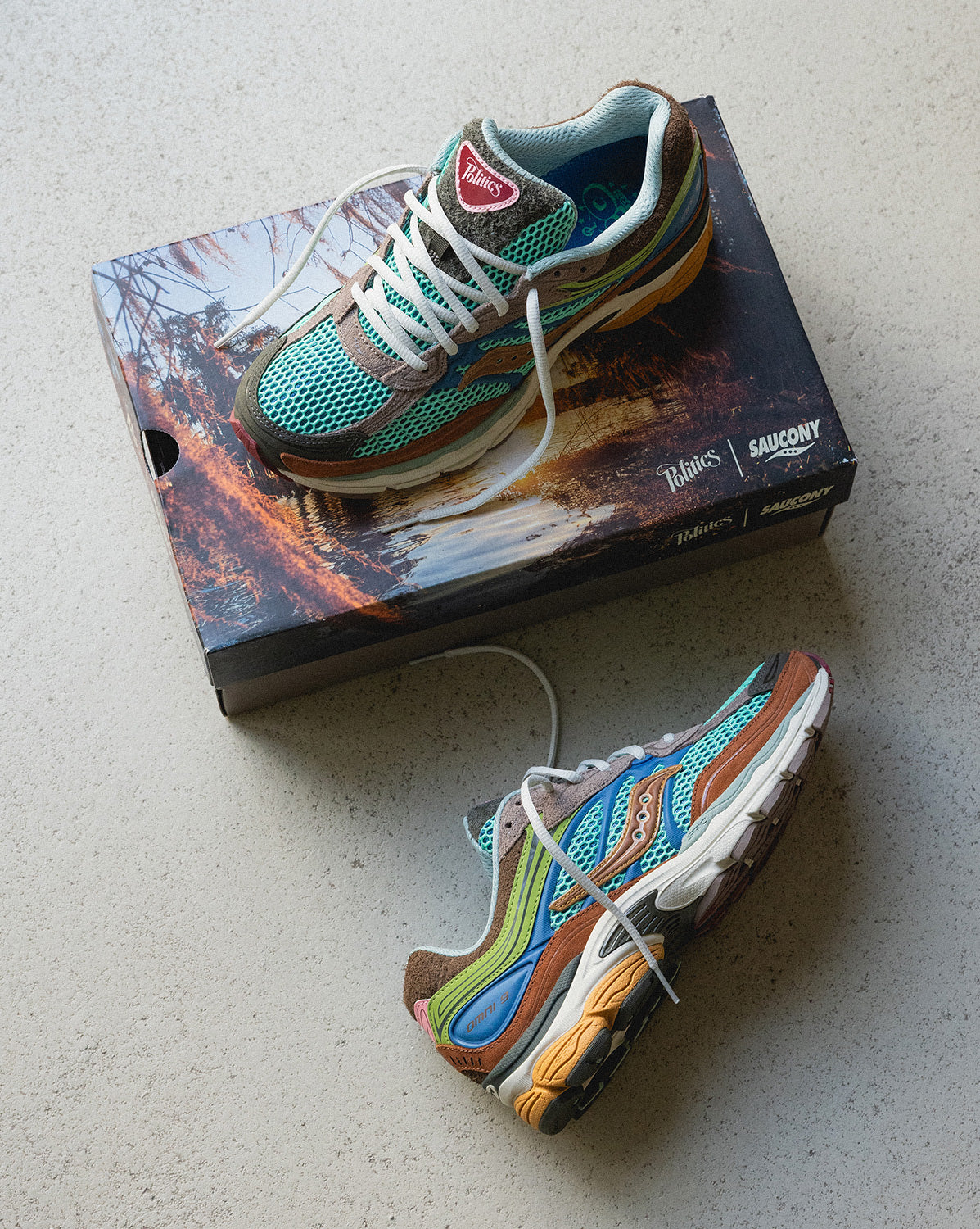 Saucony x Sneaker Politics Pro Grid Omni 9 - Image 4