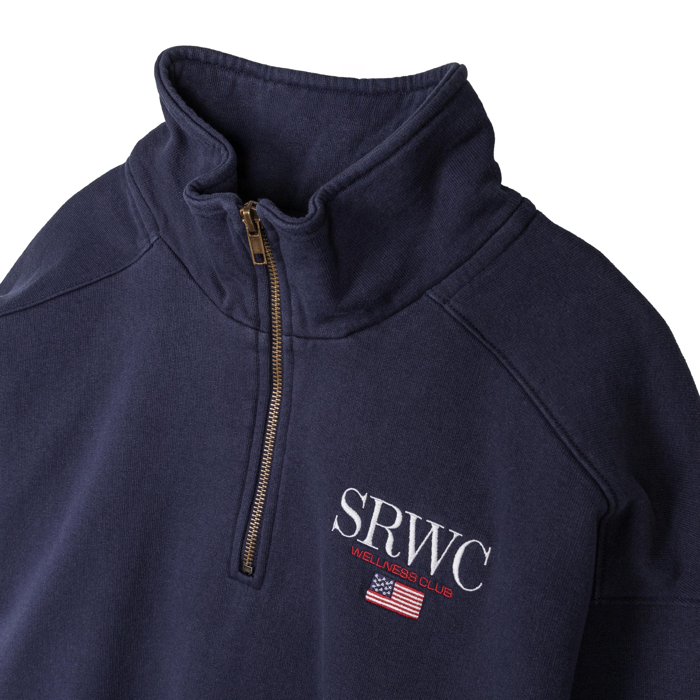 Sporty & Rich Nautical Embroidered Quarter Zip - Image 2