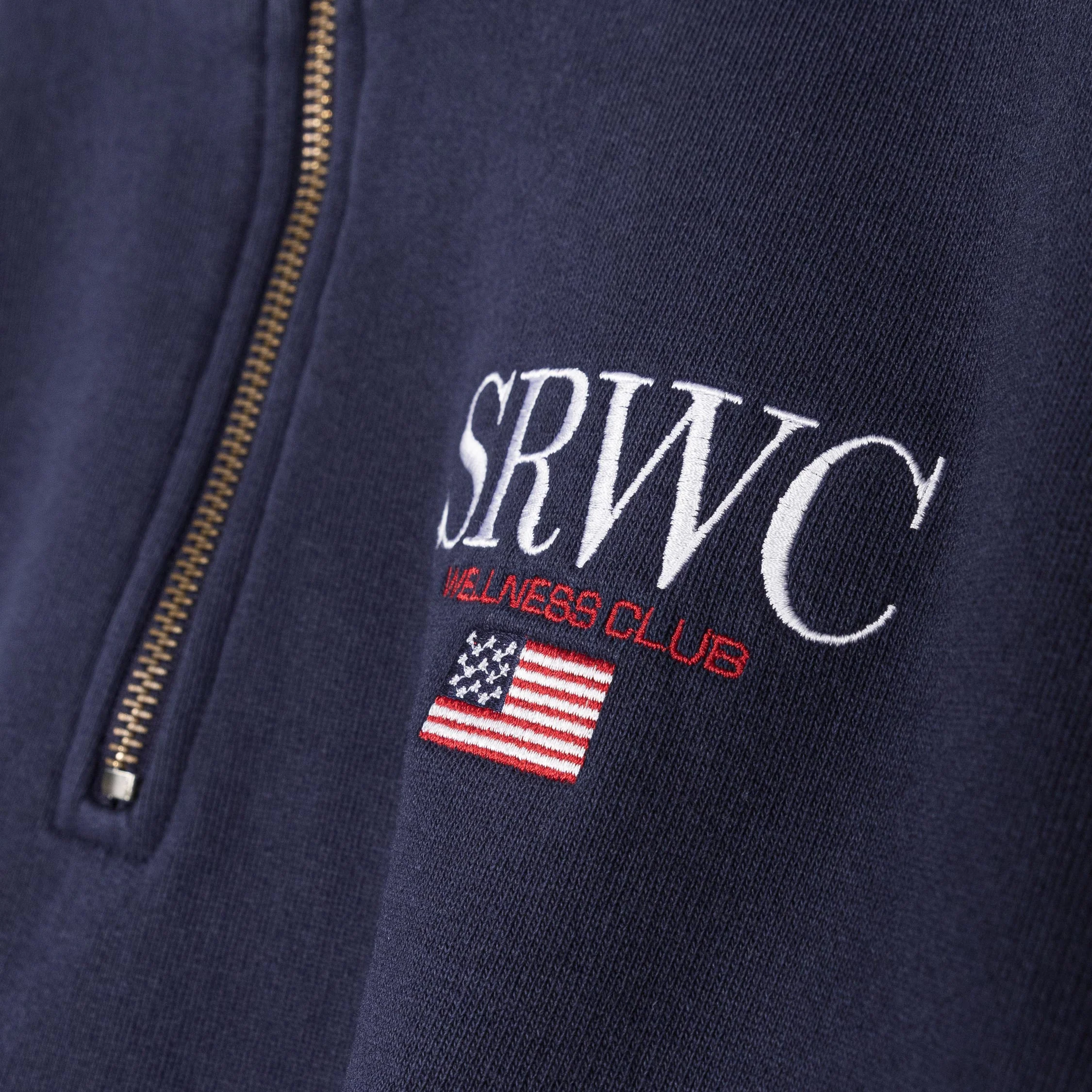 Sporty & Rich Nautical Embroidered Quarter Zip - Image 4