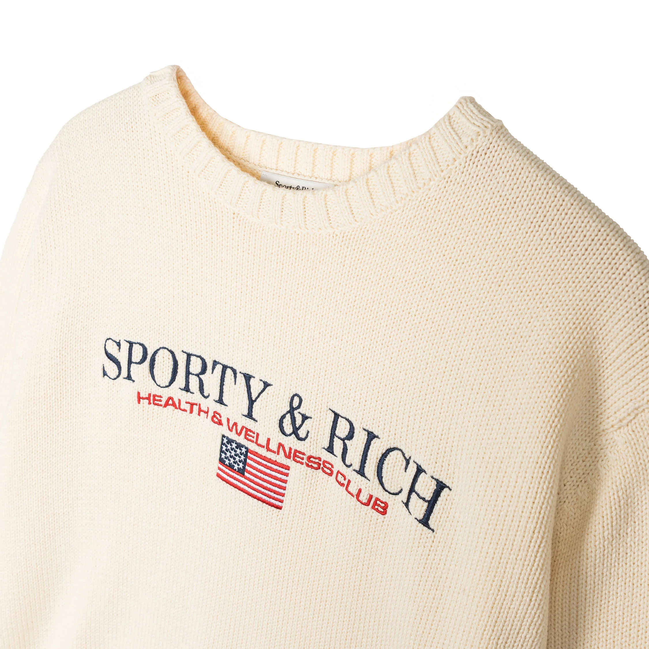 Sporty & Rich S&R Nautical Cotton Sweater - Image 2