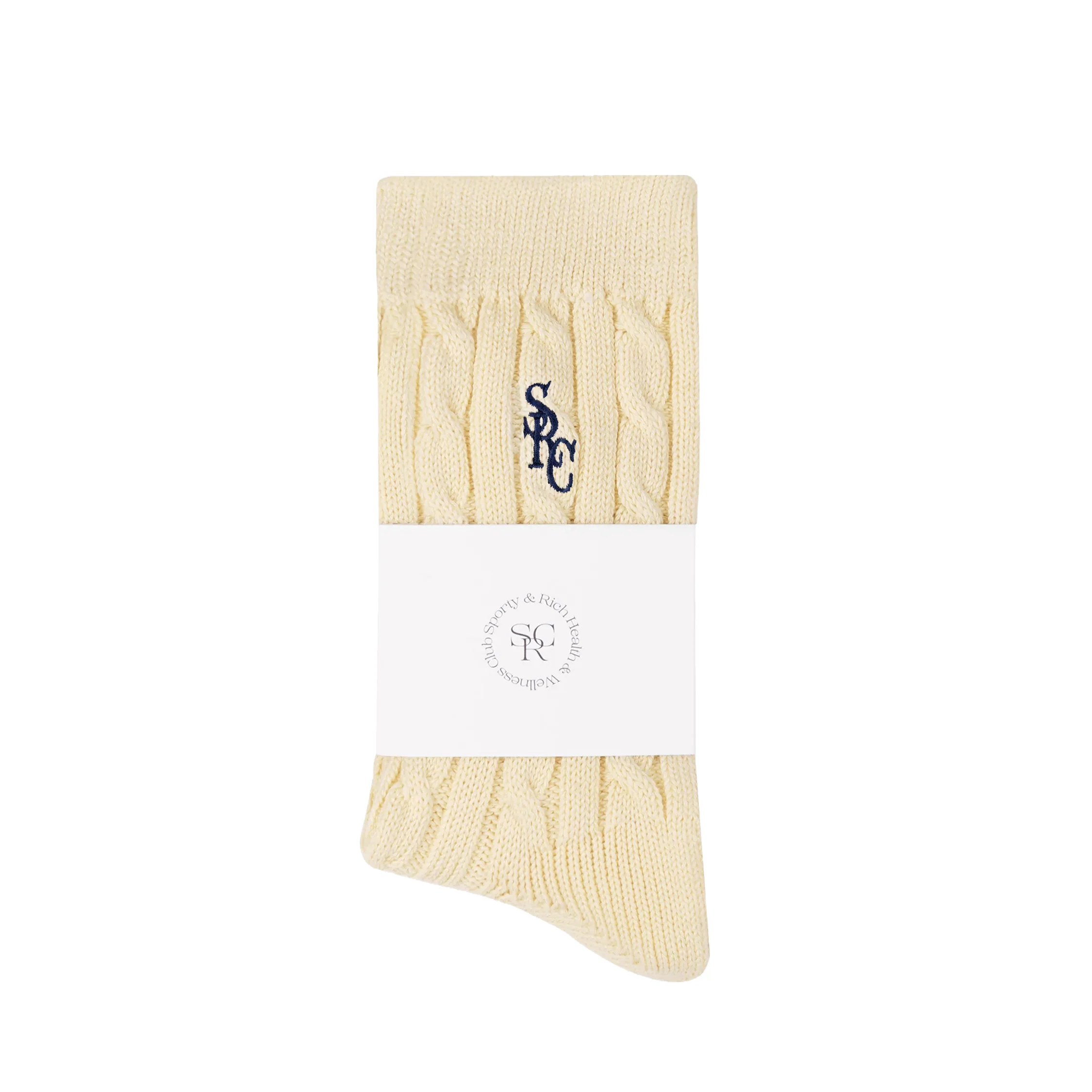Sporty & Rich SRC Cableknit Socks - Image 3