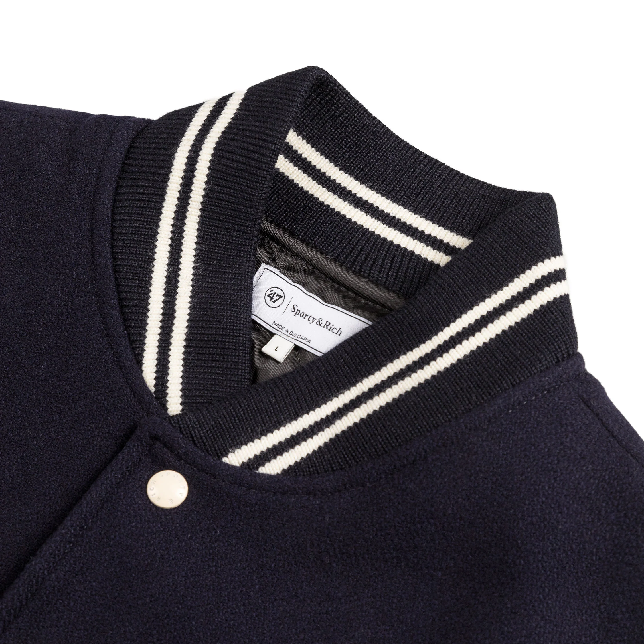 Sporty & Rich x  '47 & The New York Yankees Serif Varsity Jacket - Image 3
