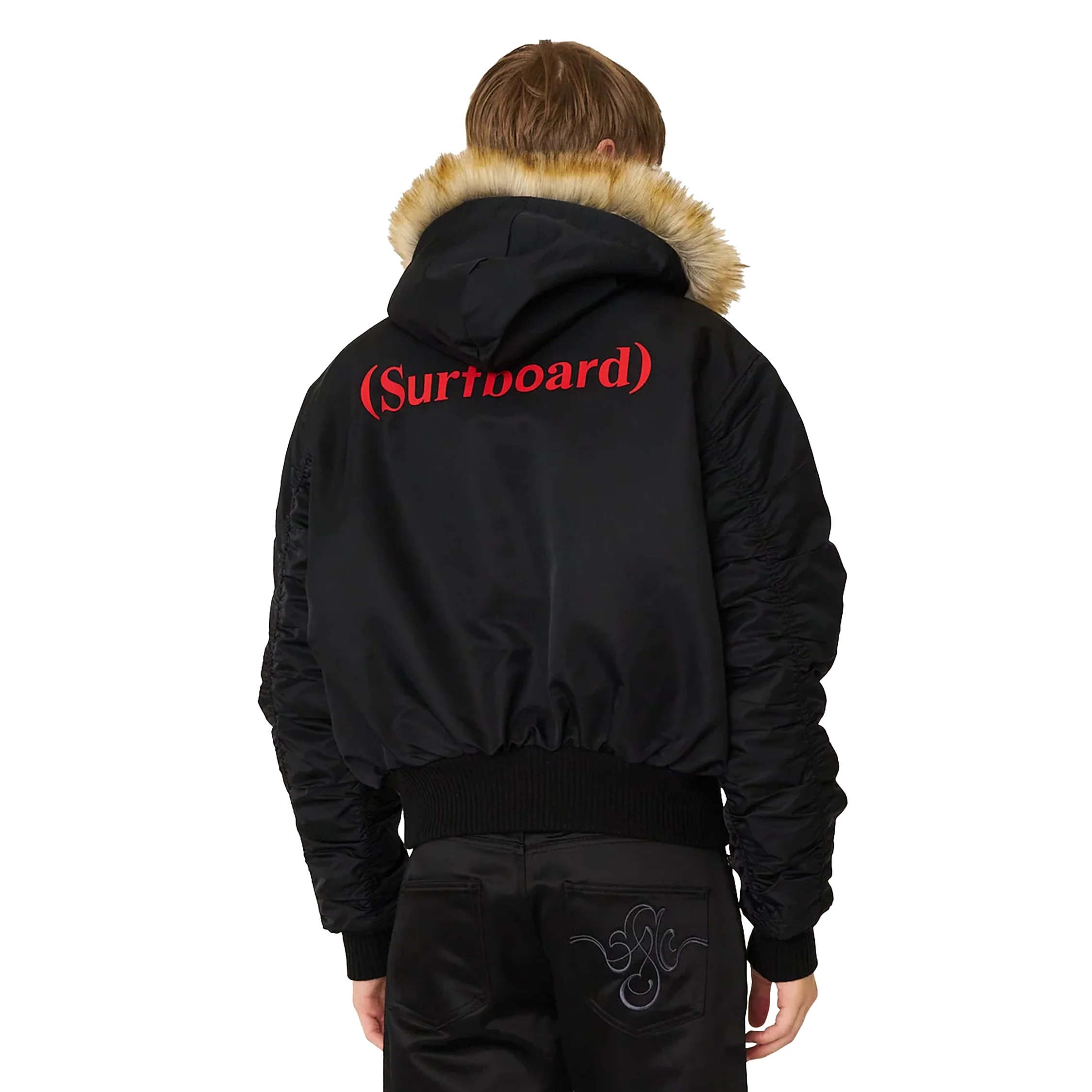 Stockholm Surfboard Club Hooded Bomber Jacket - Image 6