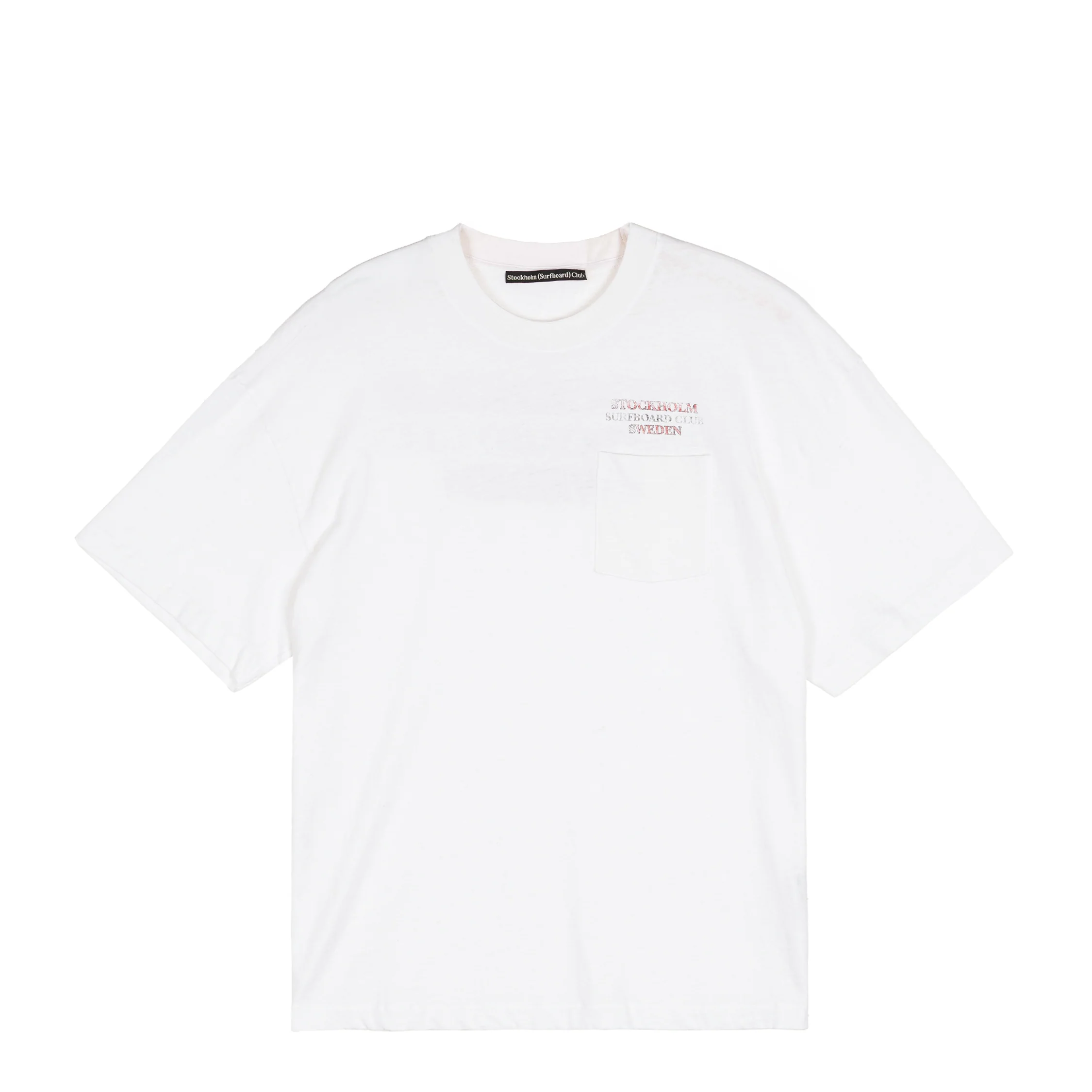 Stockholm Surfboard Club Pocket Tee Stockholm - Image 2