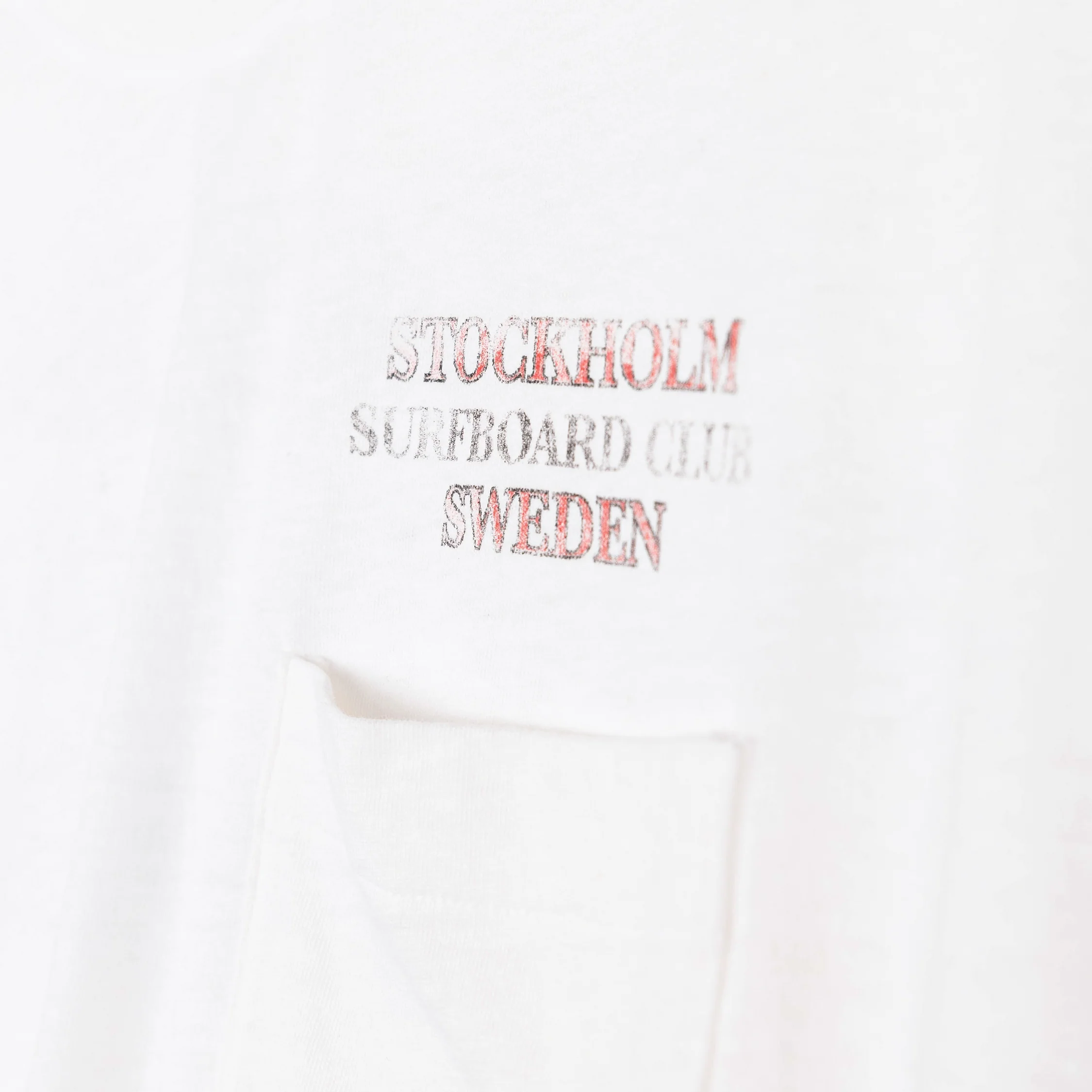 Stockholm Surfboard Club Pocket Tee Stockholm - Image 4