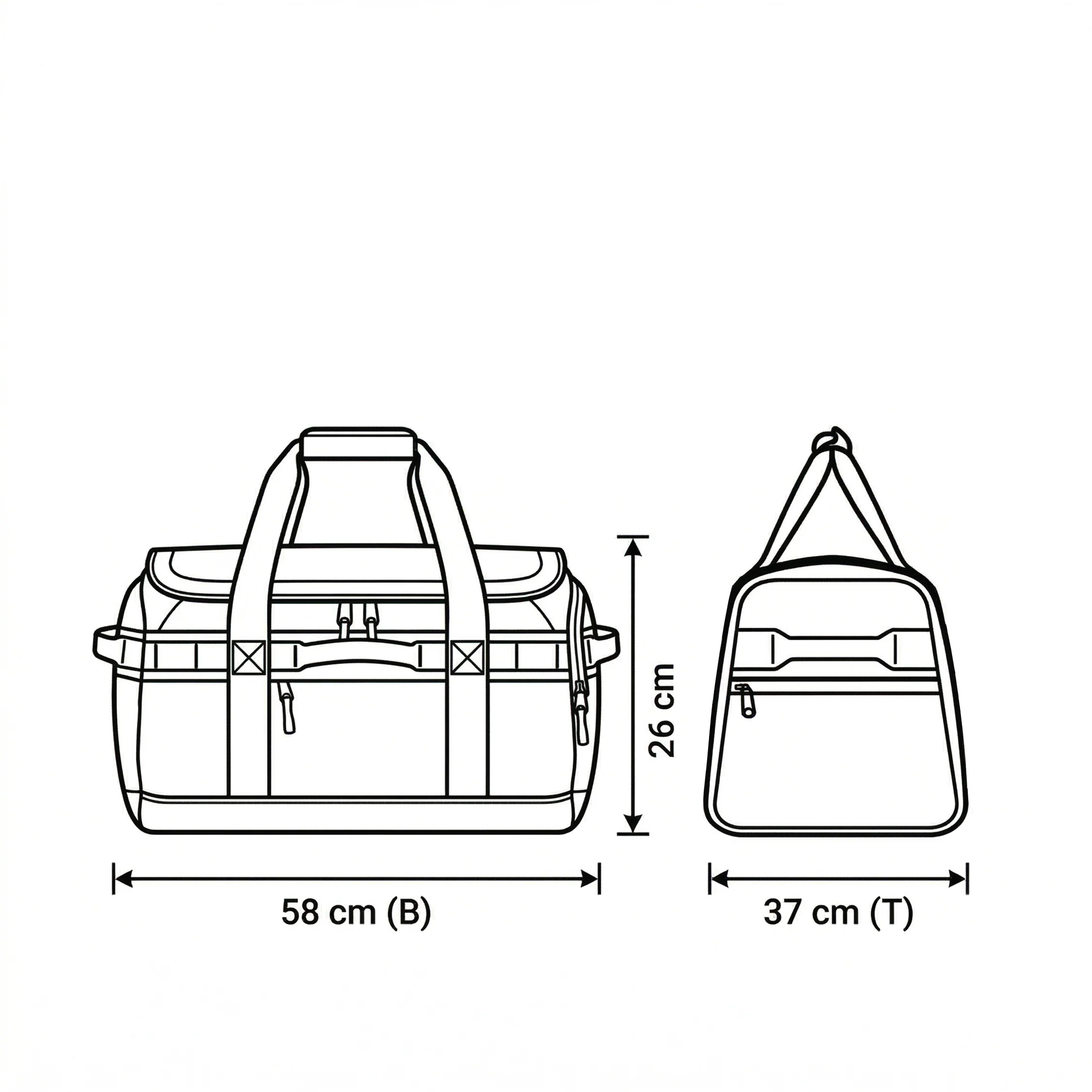The North Face Base Camp Voyage Duffel 42L - Image 6