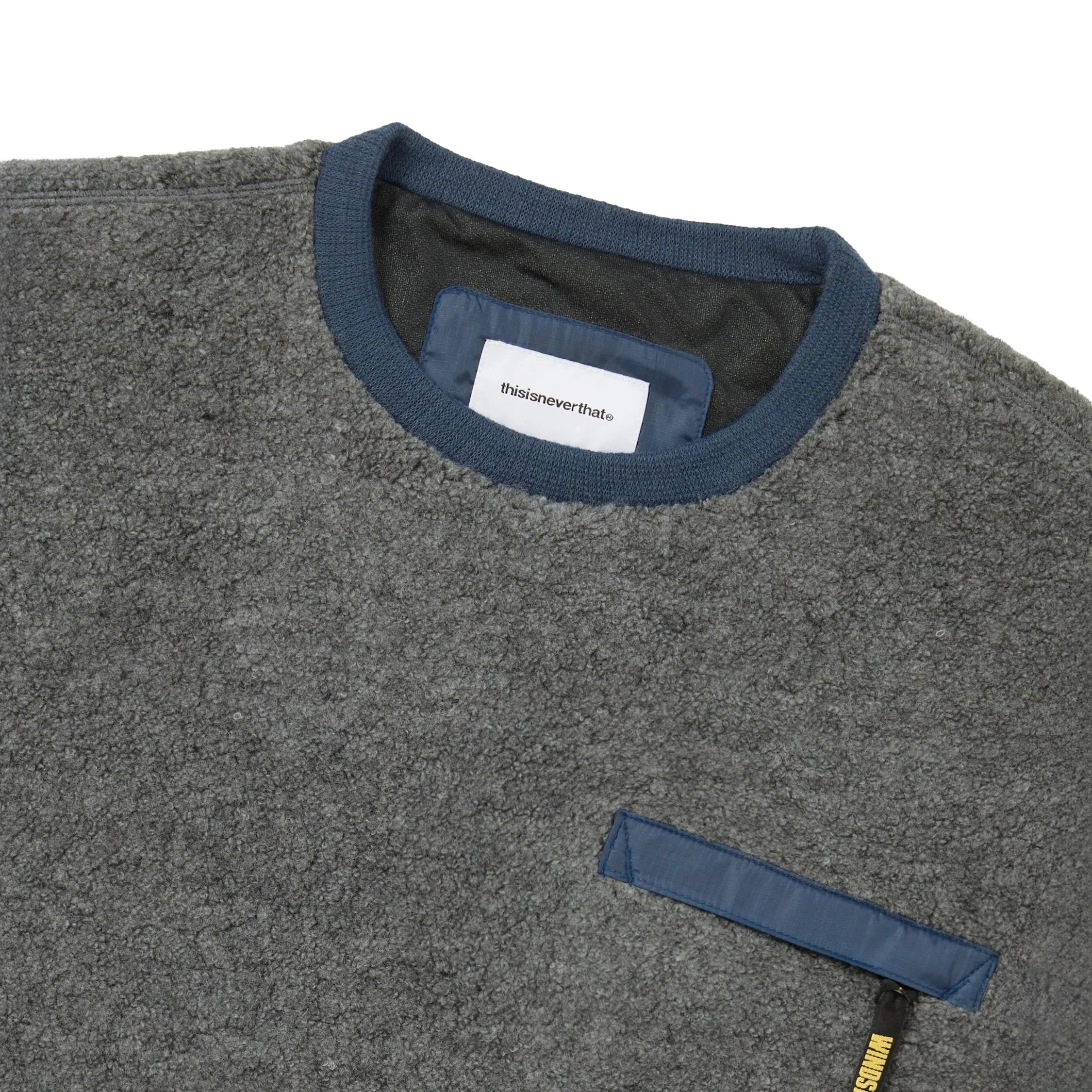 thisisneverthat *Gore-Tex Windstopper* Wool Fleece Crewneck - Image 3